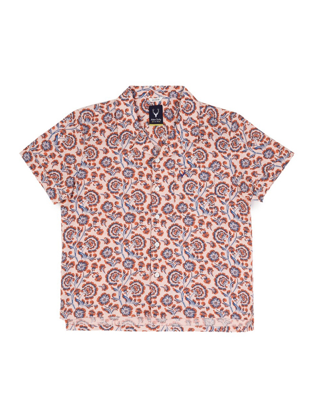 

Allen Solly Junior Boys Floral Opaque Printed Casual Shirt, Peach
