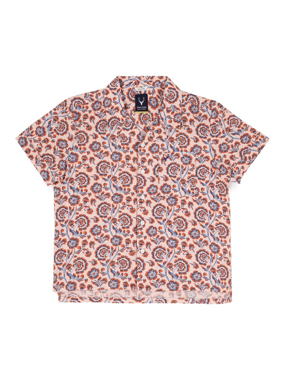 

Allen Solly Junior Boys Floral Opaque Printed Casual Shirt, Peach