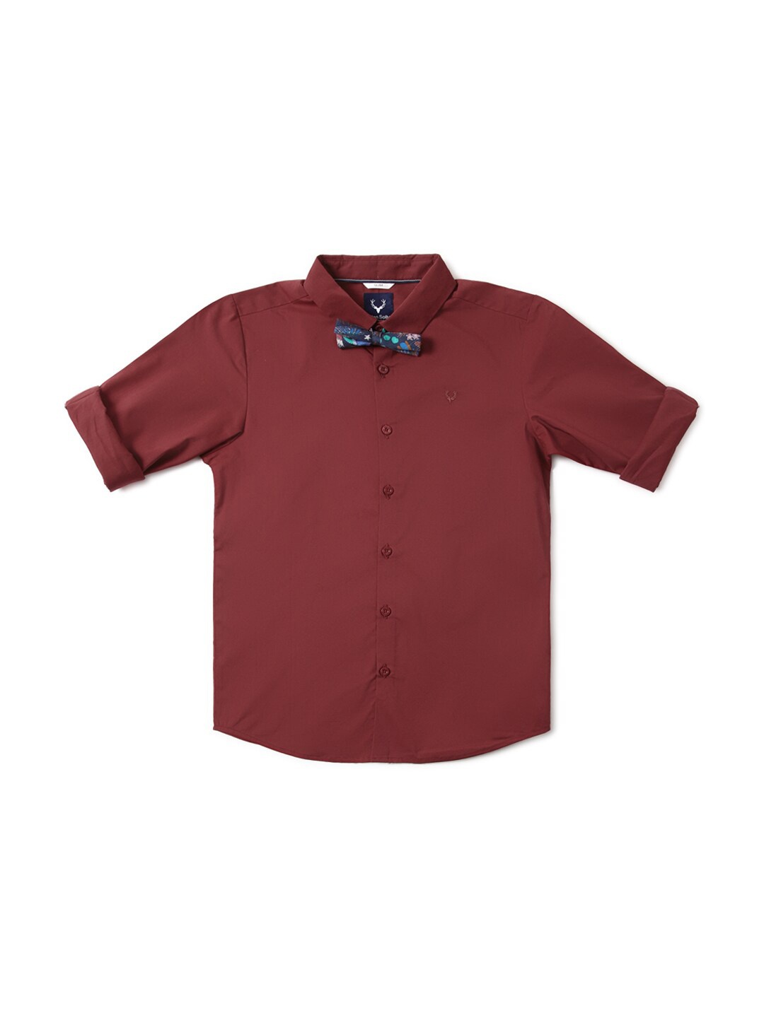 

Allen Solly Junior Boys Slim Fit Opaque Party Shirt, Maroon