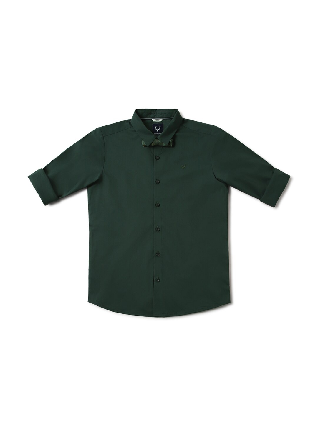

Allen Solly Junior Boys Slim Fit Opaque Party Shirt, Green