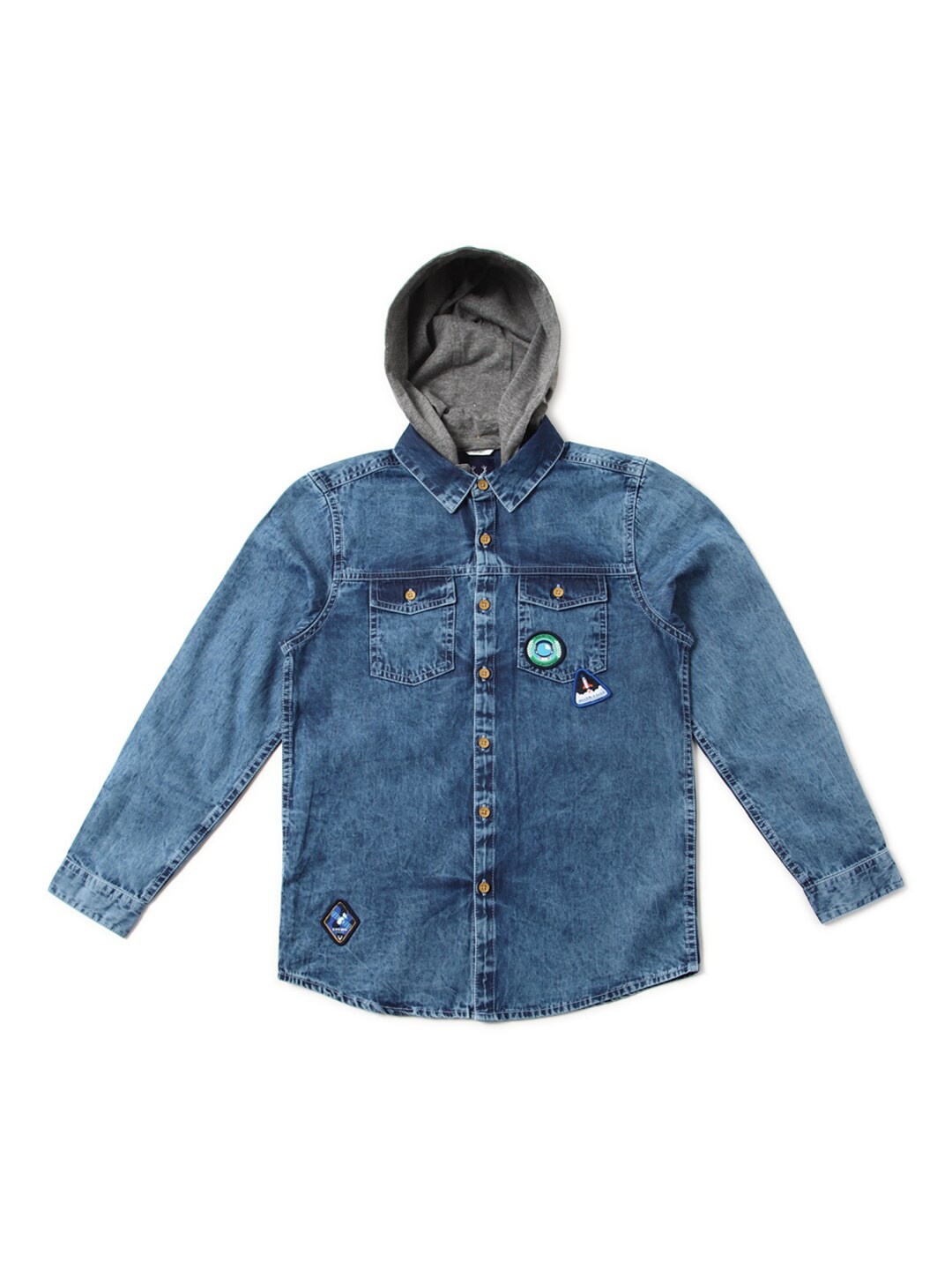 

Allen Solly Junior Boys Slim Fit Opaque Casual Shirt, Blue