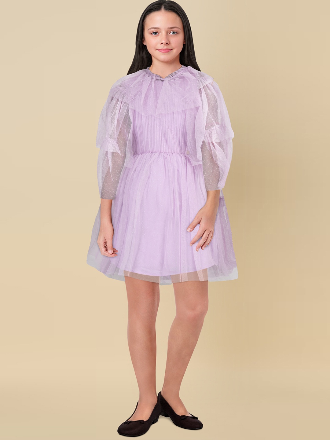 

Allen Solly Junior Girls Pure Cotton Fit & Flare Dress, Lavender