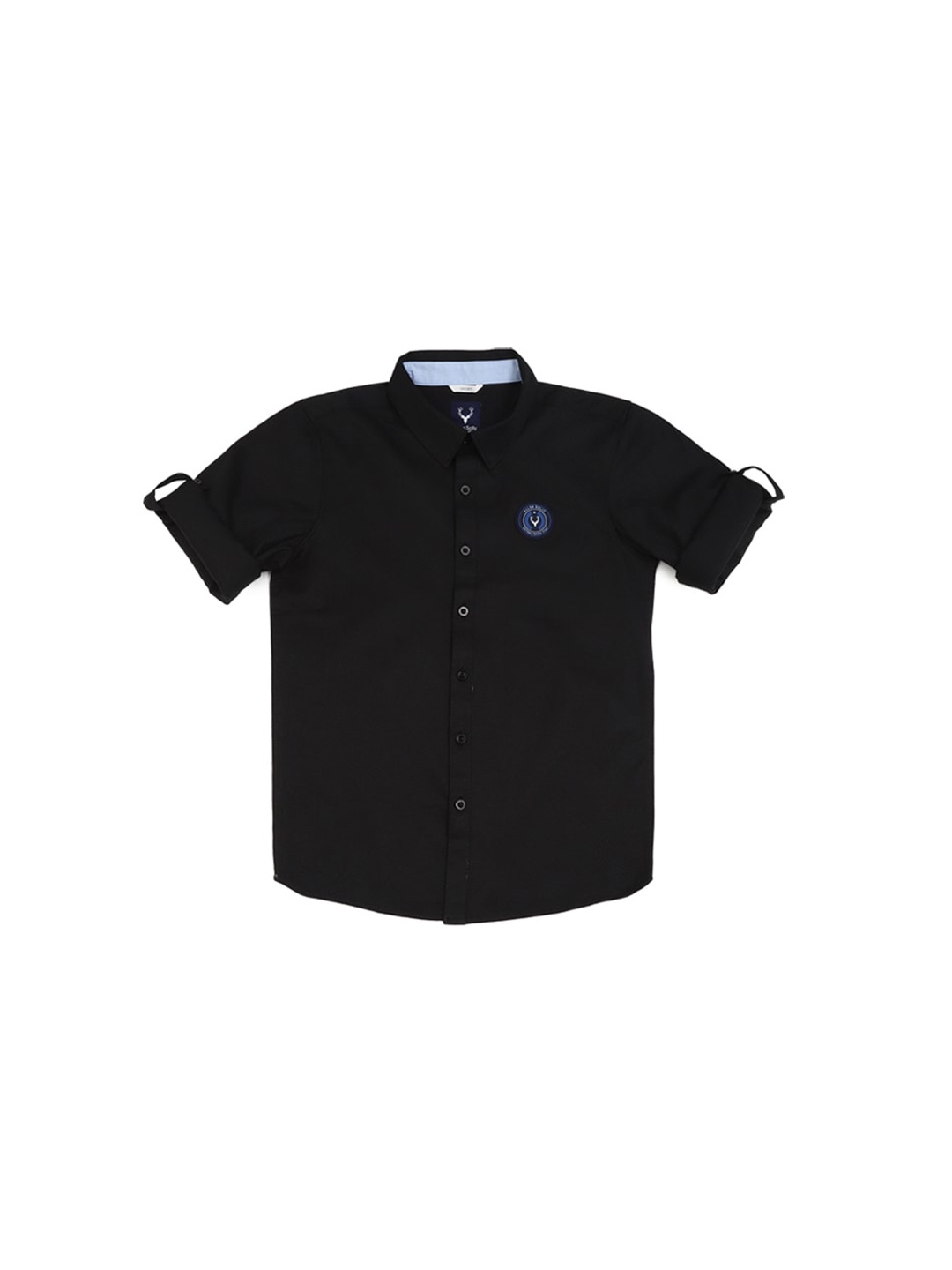 

Allen Solly Junior Boys Slim Fit Opaque Casual Shirt, Black