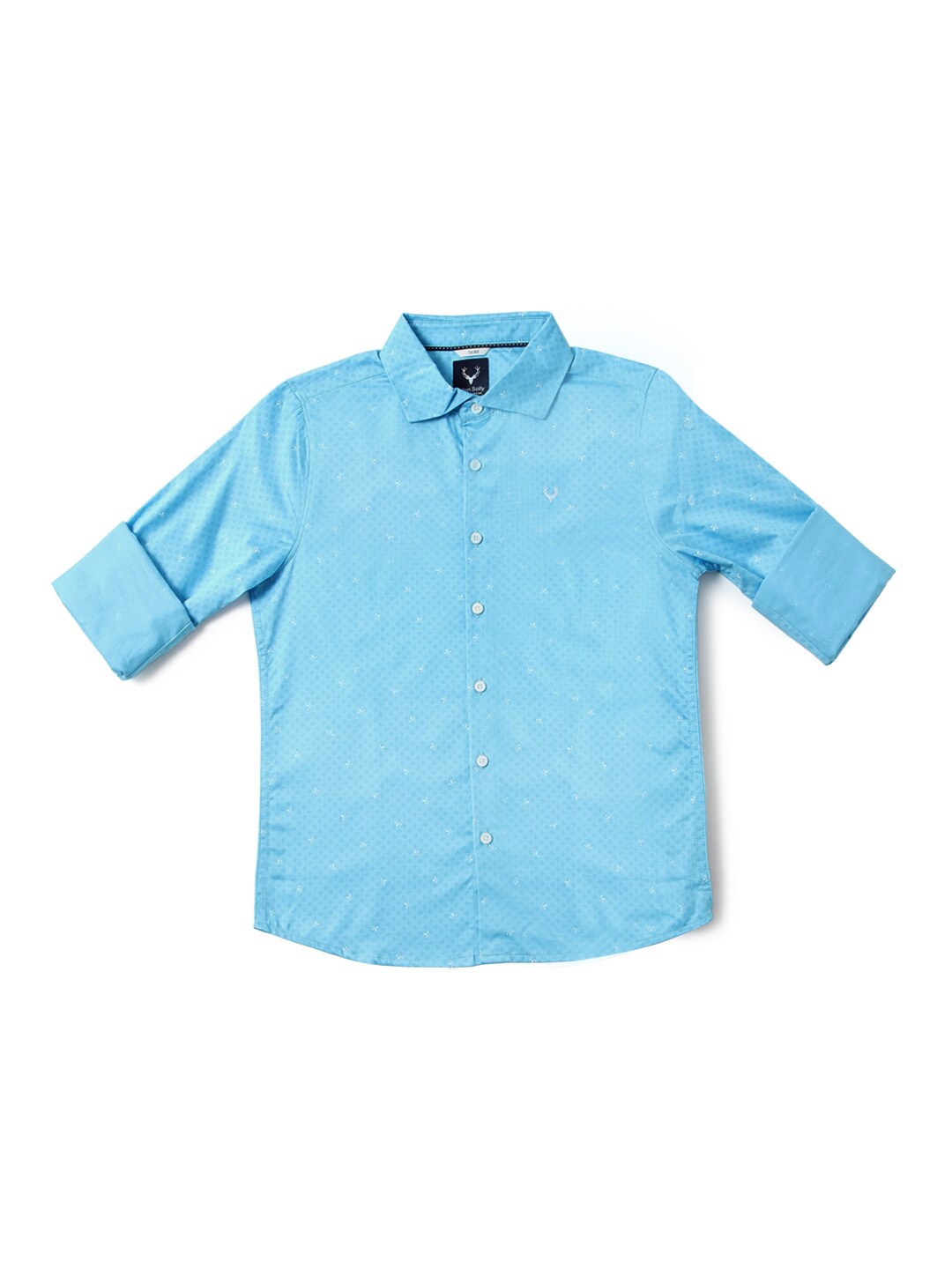 

Allen Solly Junior Boys Slim Fit Opaque Printed Casual Shirt, Blue