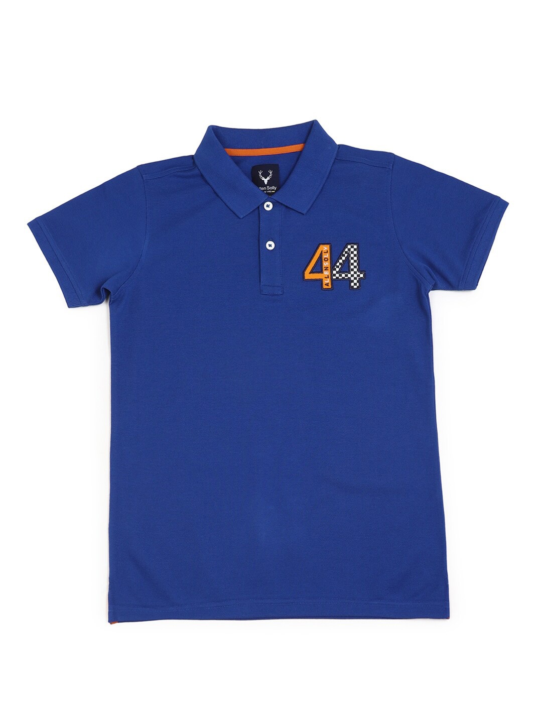 

Allen Solly Junior Boys Polo Collar Applique T-shirt, Blue