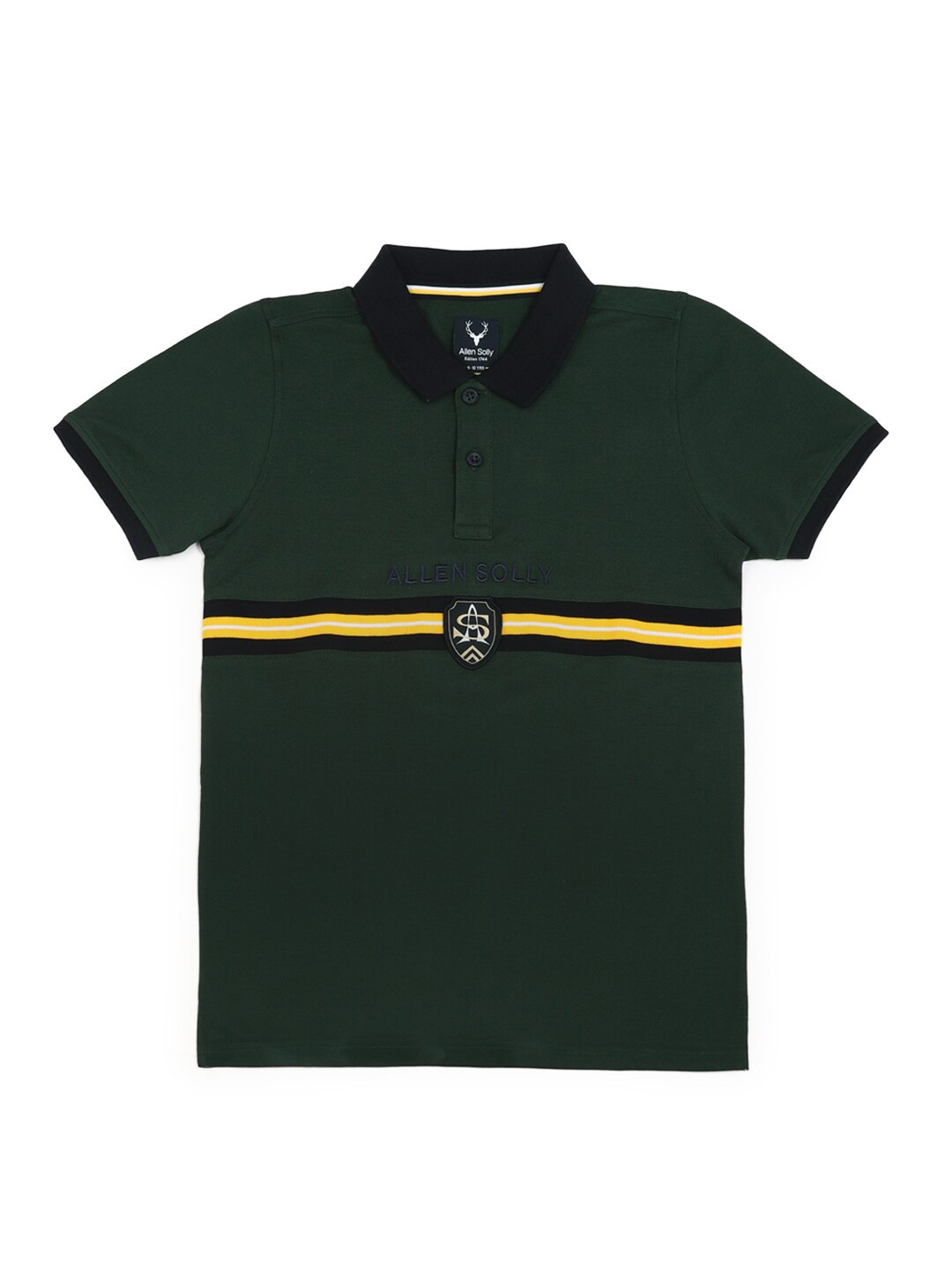 

Allen Solly Junior Boys Polo Collar Pockets T-shirt, Green
