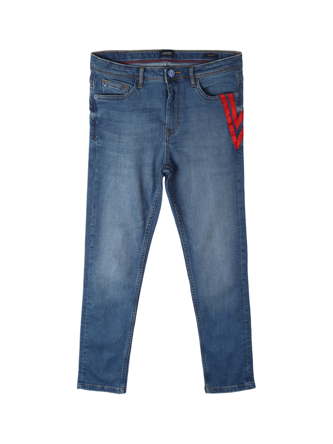 

Allen Solly Junior Boys Slim Fit Light Fade Jeans, Blue