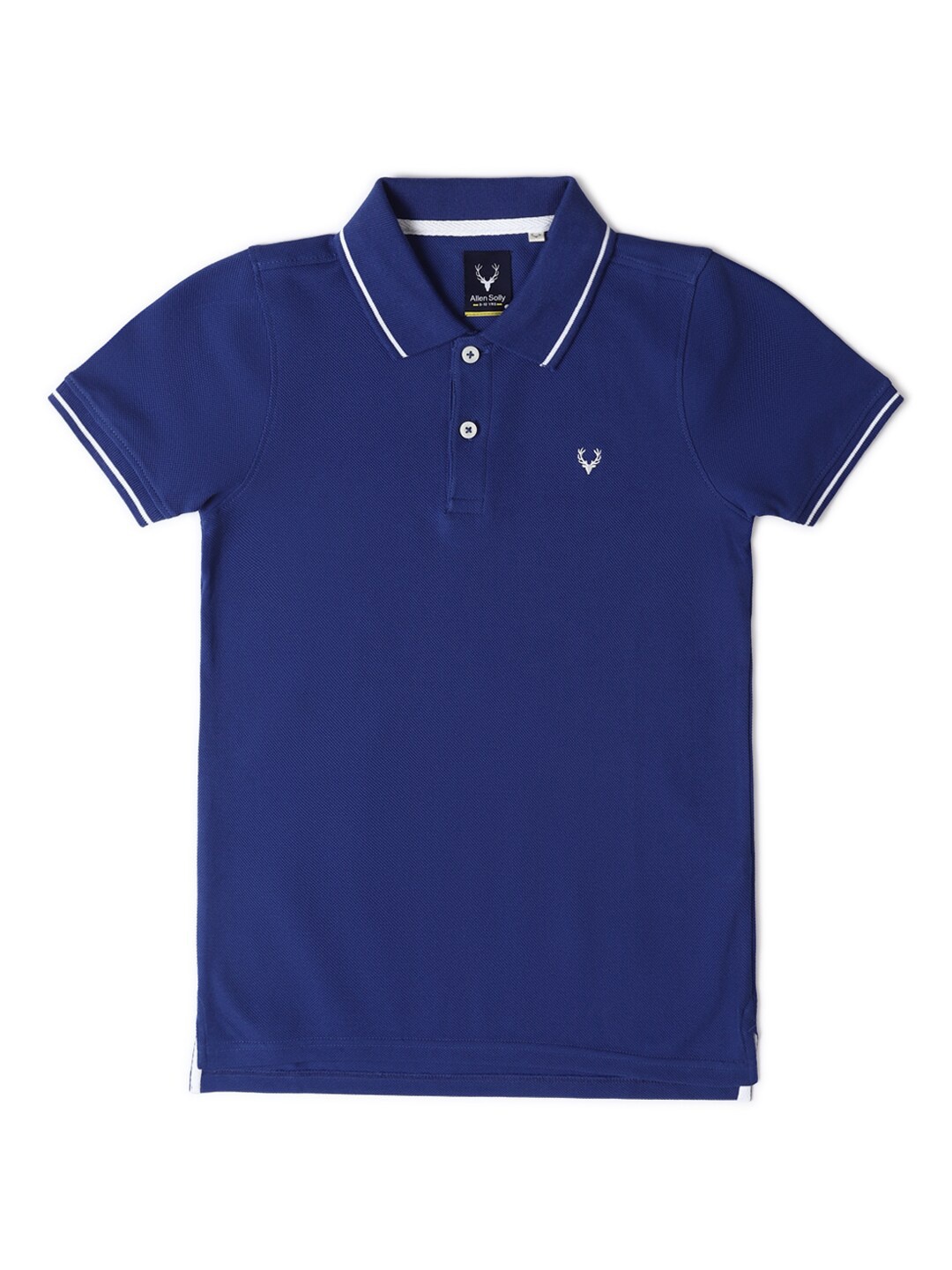 

Allen Solly Junior Boys Polo Collar Applique T-shirt, Blue