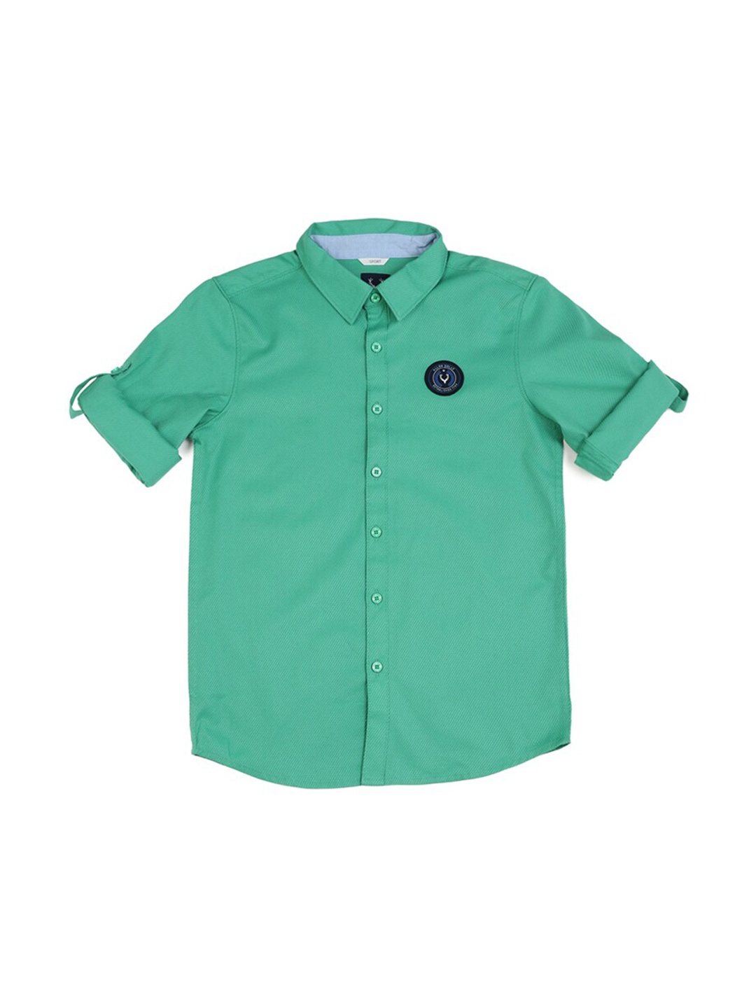 

Allen Solly Junior Boys Slim Fit Opaque Casual Shirt, Green