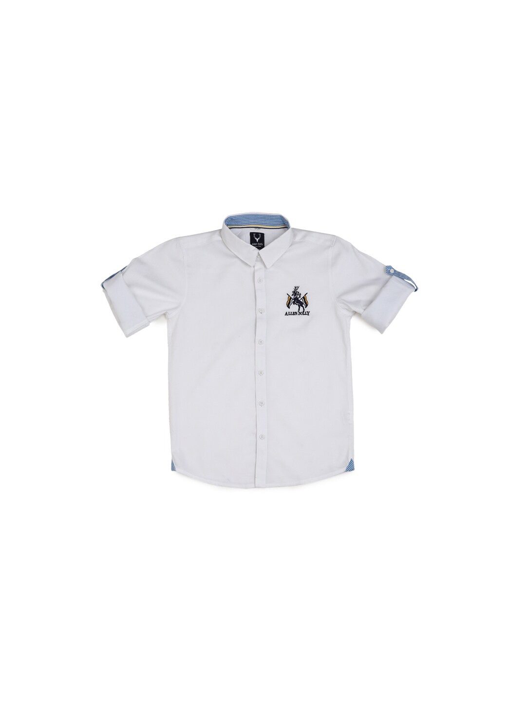 

Allen Solly Junior Boys Slim Fit Opaque Casual Shirt, Grey