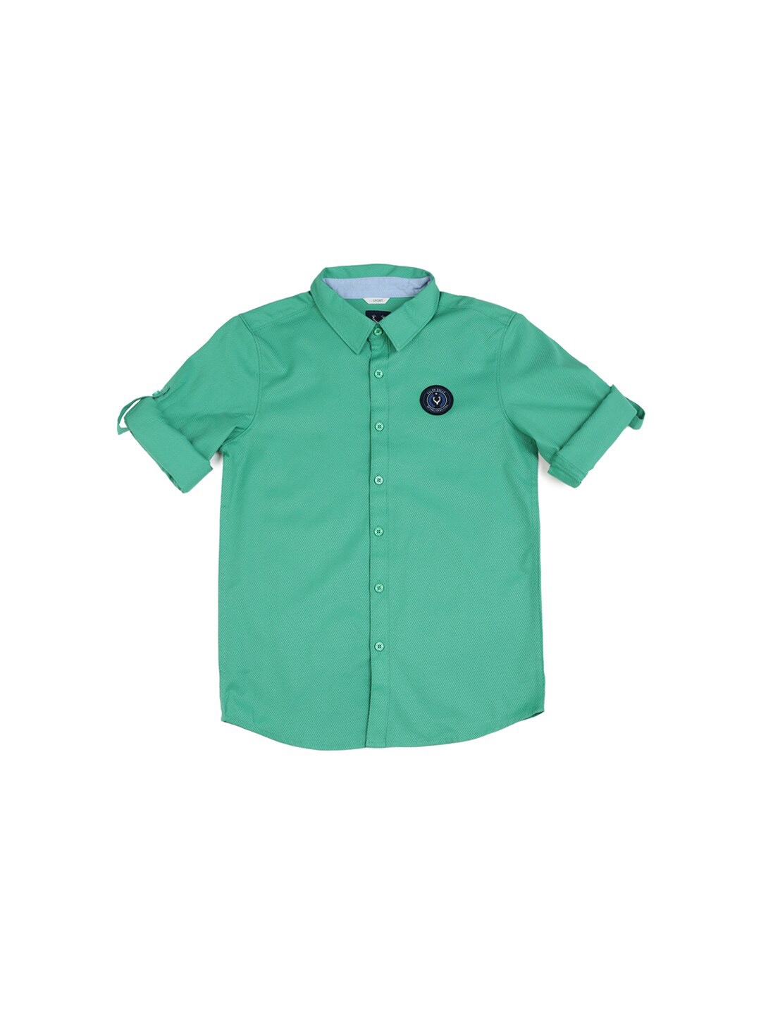

Allen Solly Junior Boys Slim Fit Opaque Casual Shirt, Green