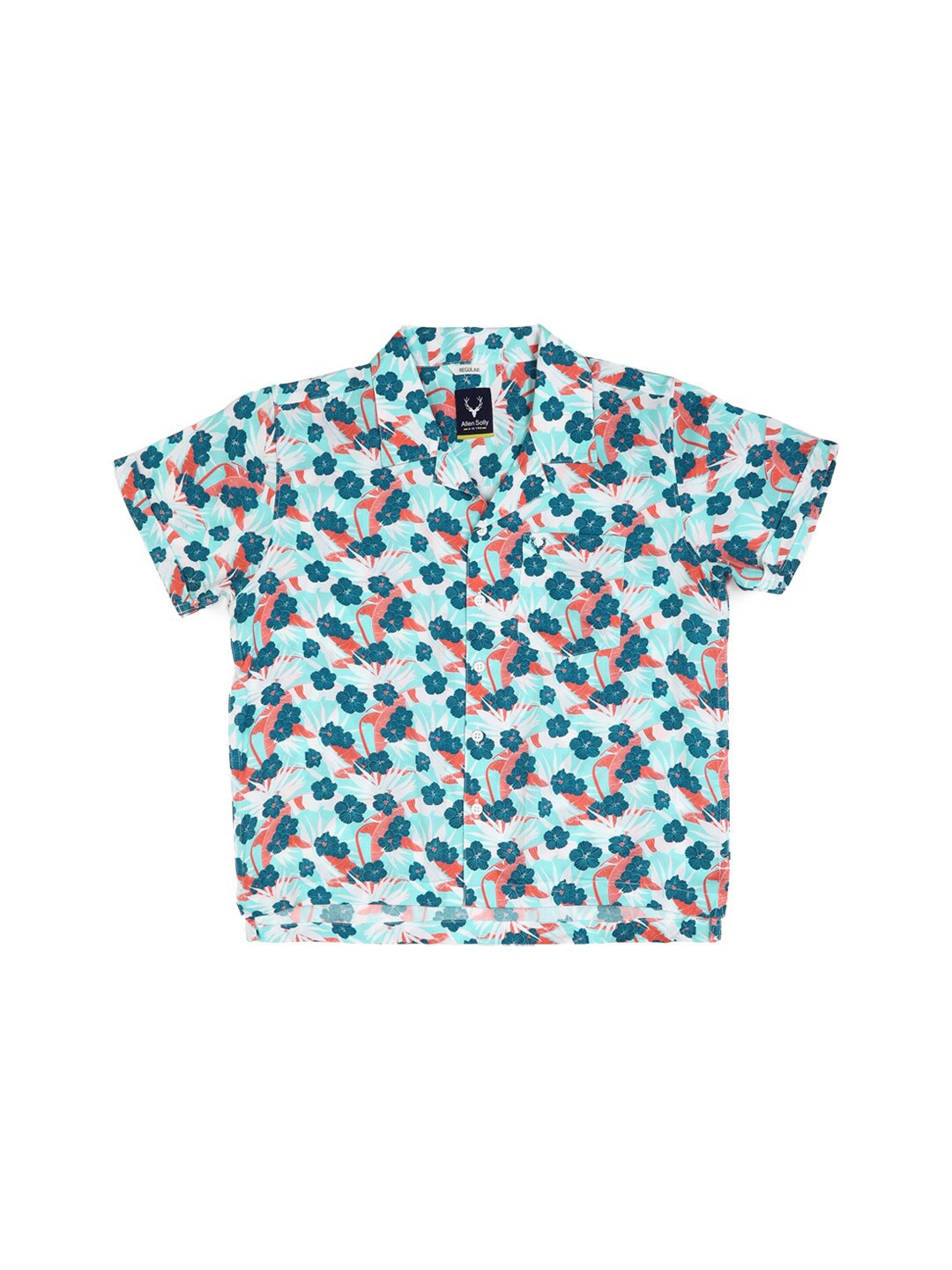 

Allen Solly Junior Boys Opaque Printed Casual Shirt, Blue