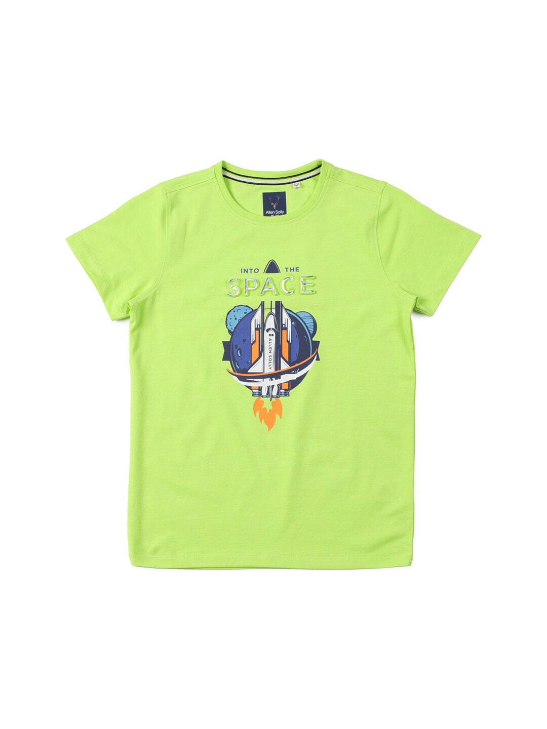

Allen Solly Junior Boys Typography Printed Applique T-shirt, Green