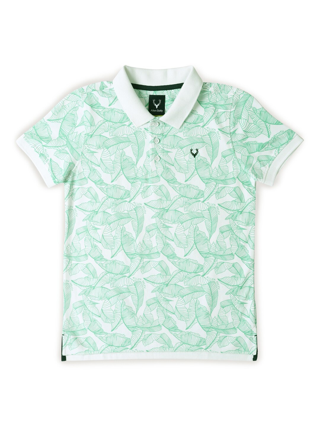 

Allen Solly Junior Boys Printed V-Neck Applique T-shirt, Green