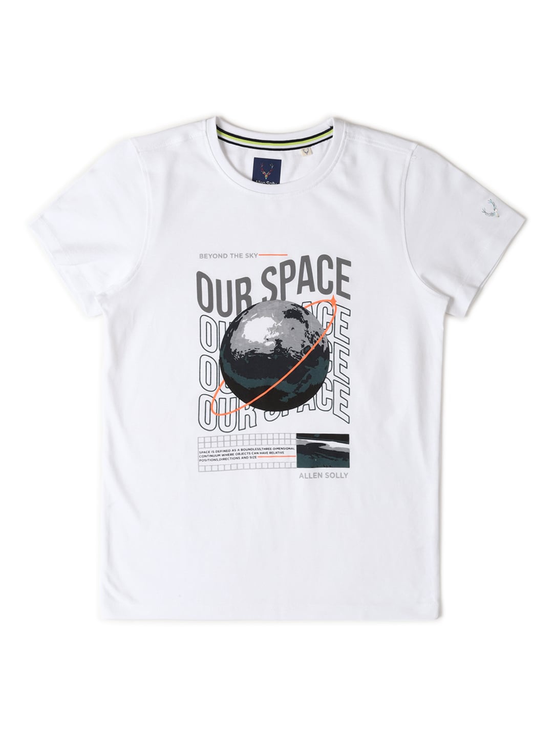 

Allen Solly Junior Boys Typography Printed Applique T-shirt, White