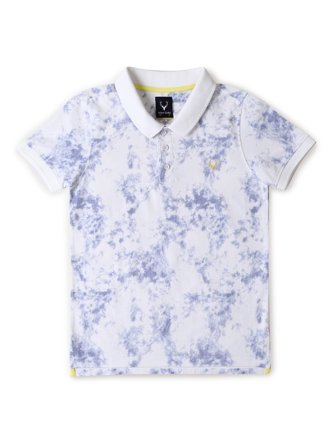 

Allen Solly Junior Boys Floral Printed V-Neck Pockets T-shirt, White