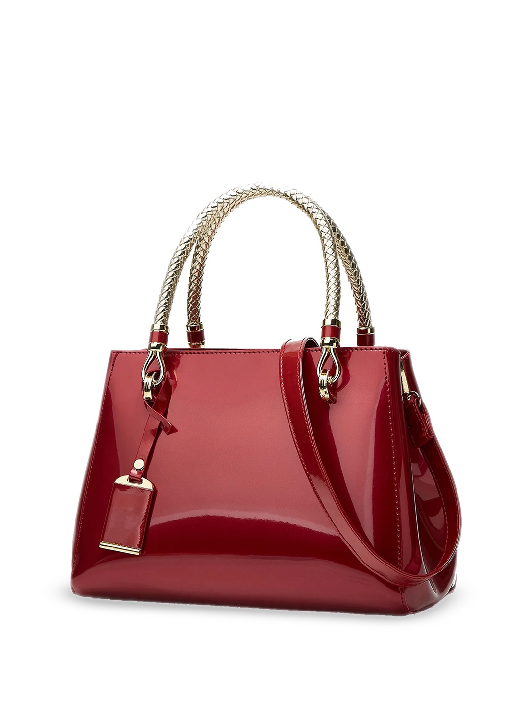 

SYGA PU Structured Handheld Bag, Burgundy