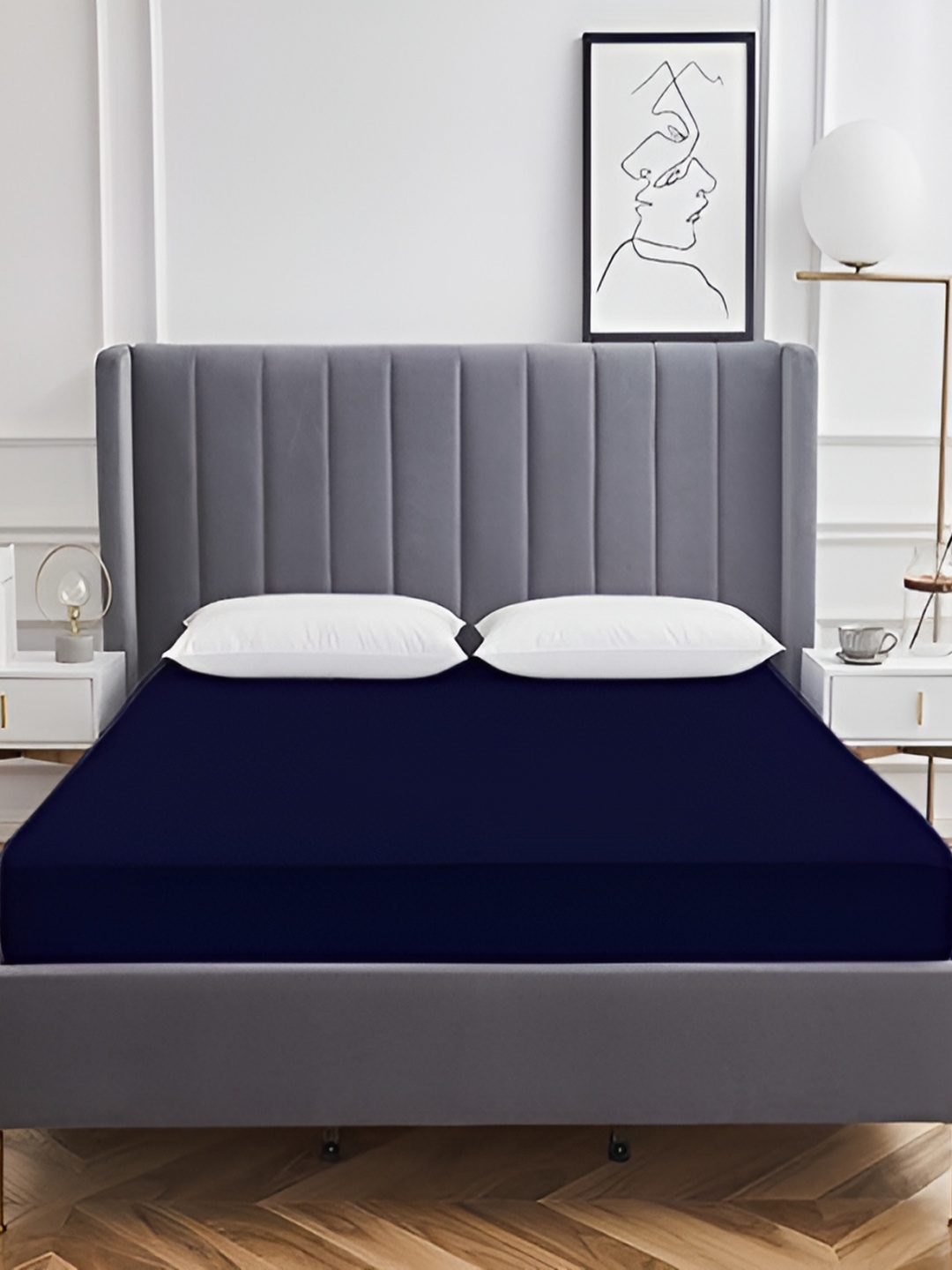 

RF RELAXFEEL Blue Terry Water Resistant Mattress Protector