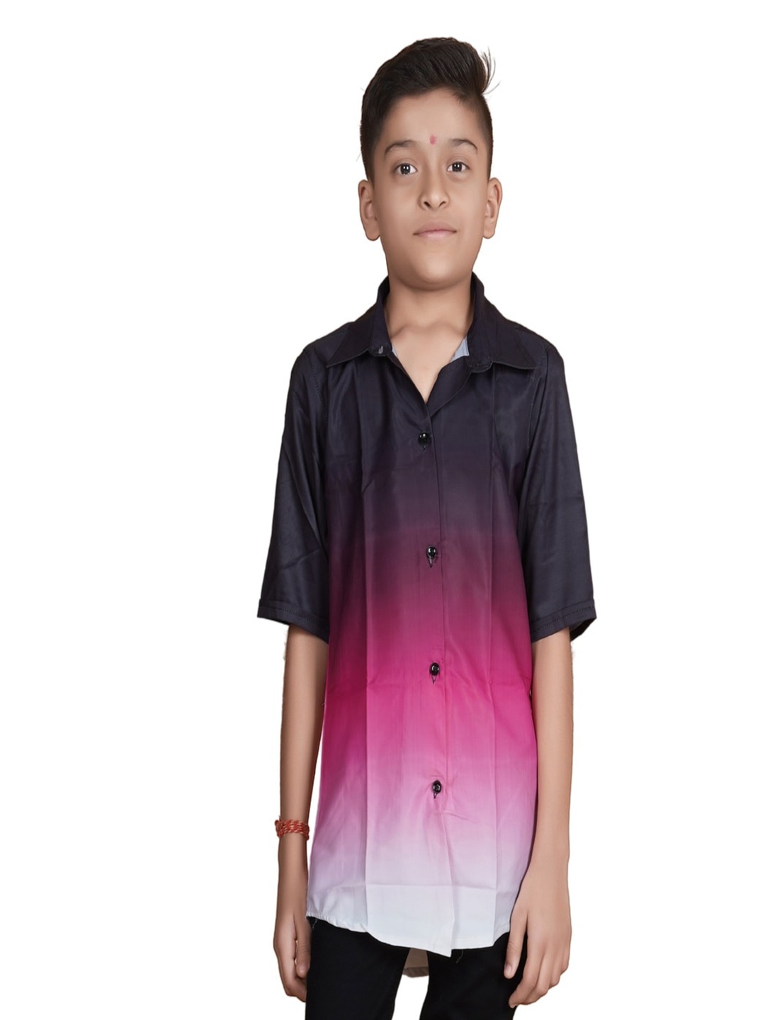 

Bought First Boys Premium Opaque Party Shirt, Pink