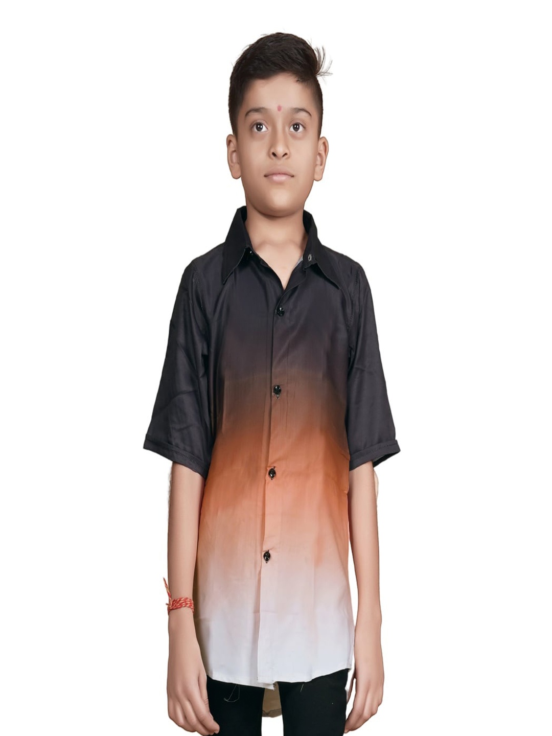 

Bought First Boys Premium Opaque Party Shirt, Orange