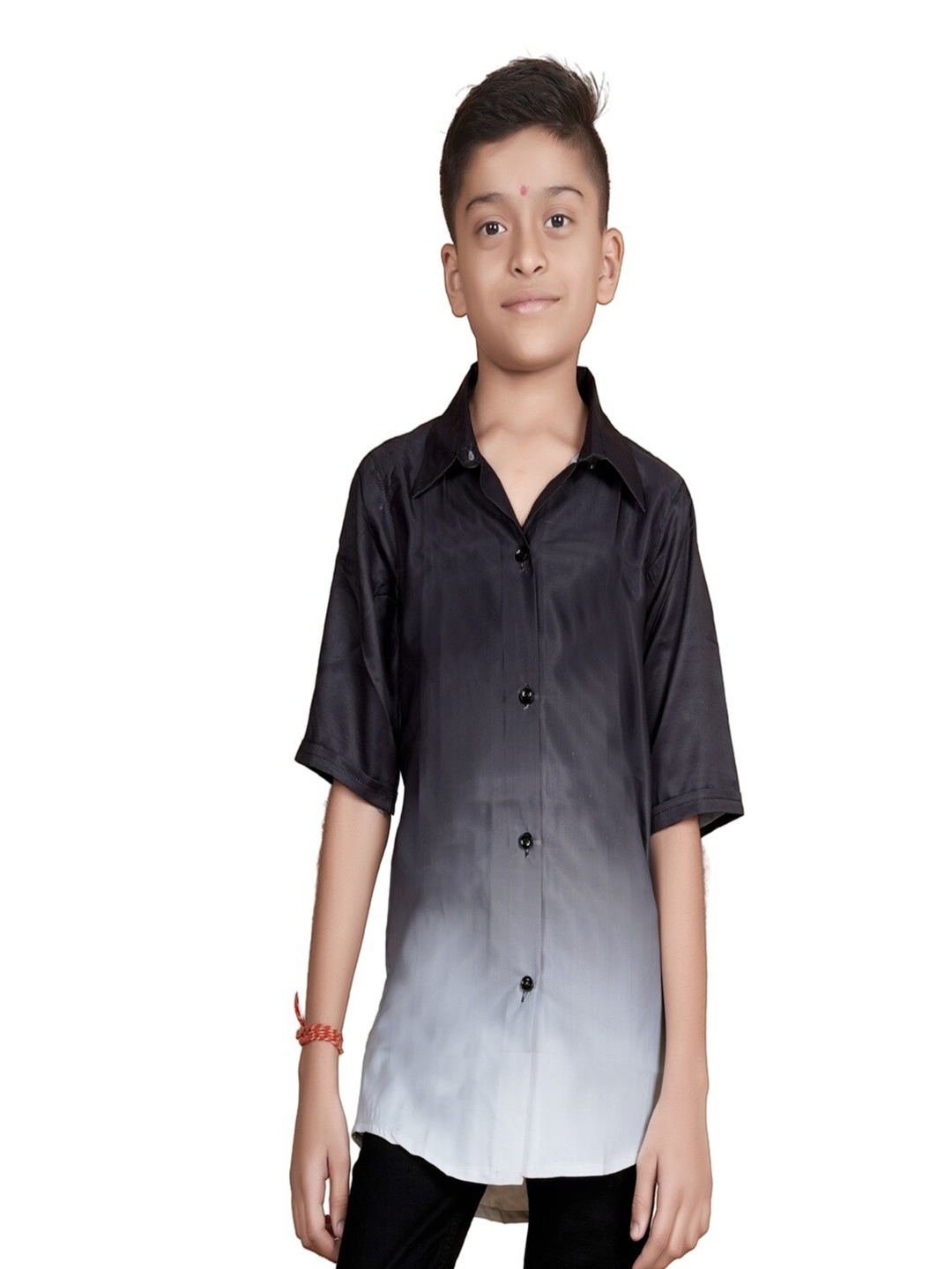 

Bought First Boys Premium Opaque Party Shirt, Black