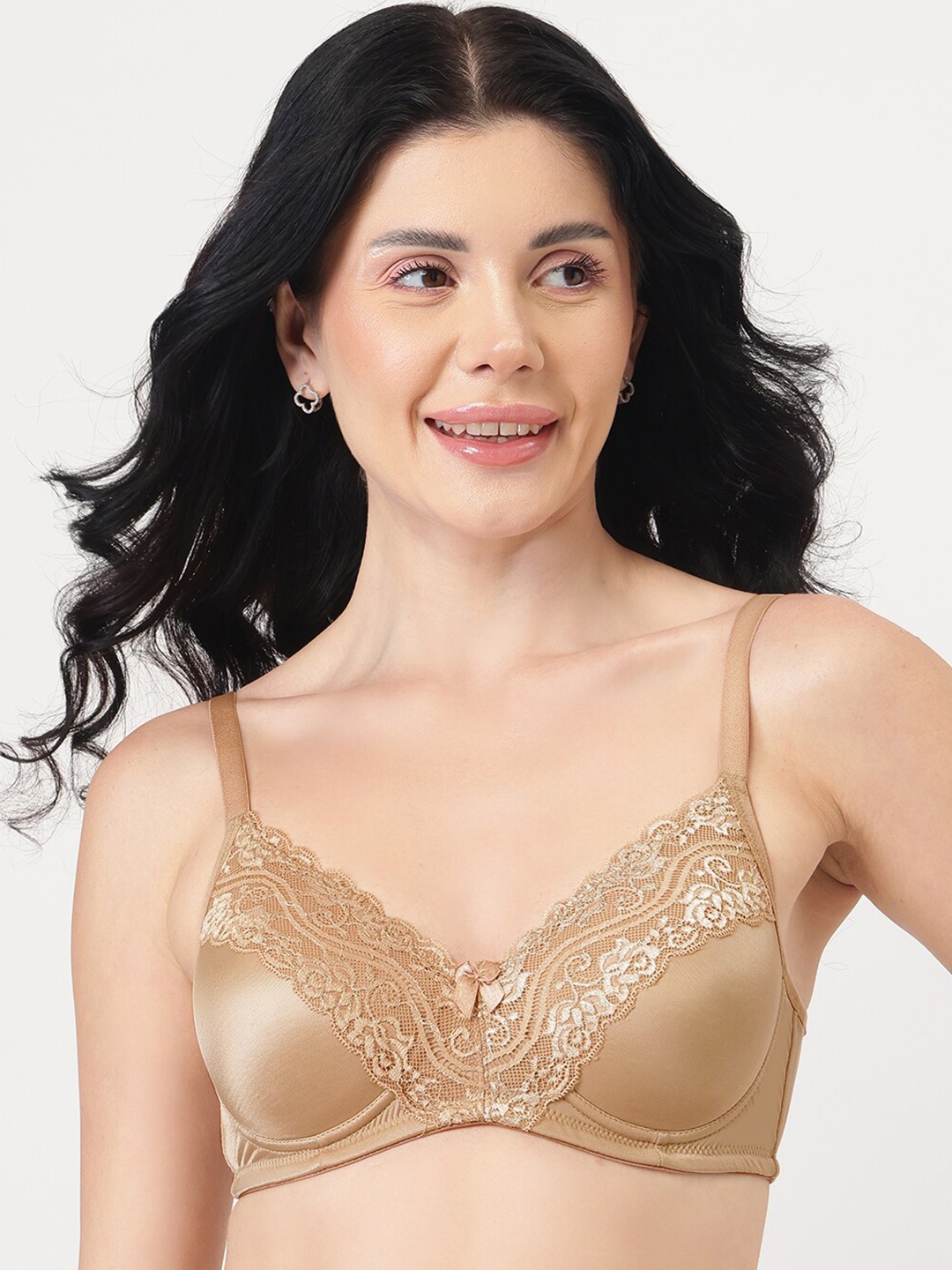 

DressBerry Beige Full Coverage Lightly Padded Everyday Bra with All Day Comfort