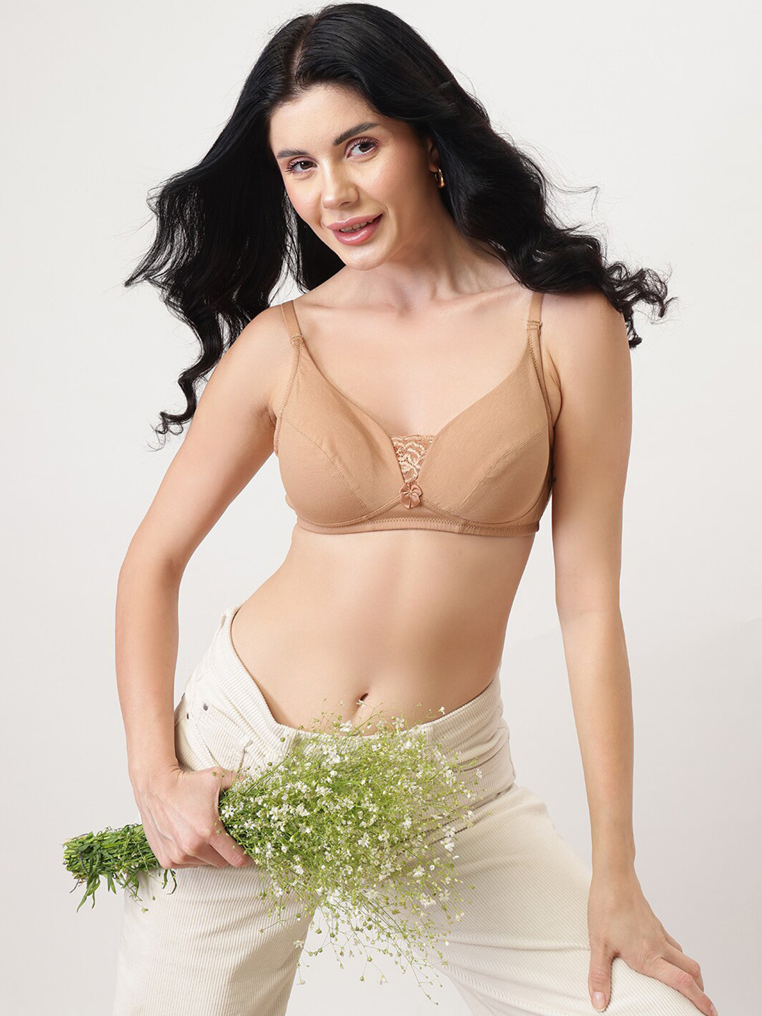 

DressBerry Beige Full Coverage Everyday Bra with All Day Comfort