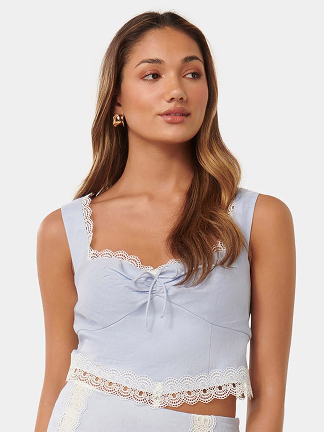 

Forever New Crop Top, Blue