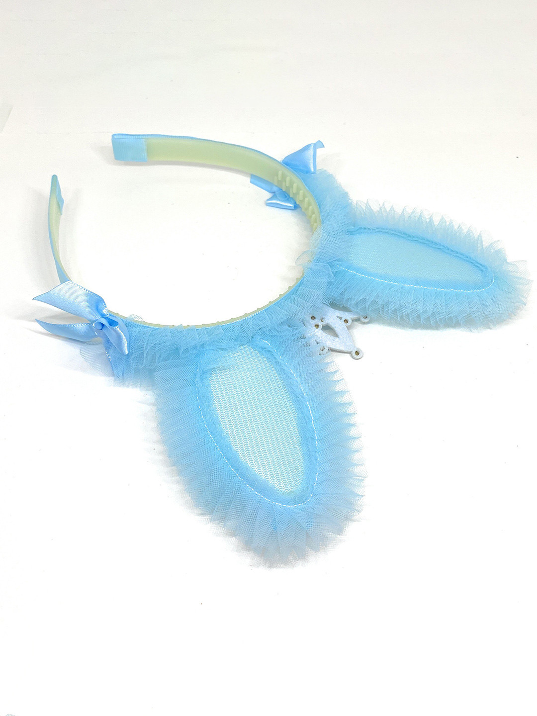 

BAESD Girls Bunny Ears Lace Hairband, Blue