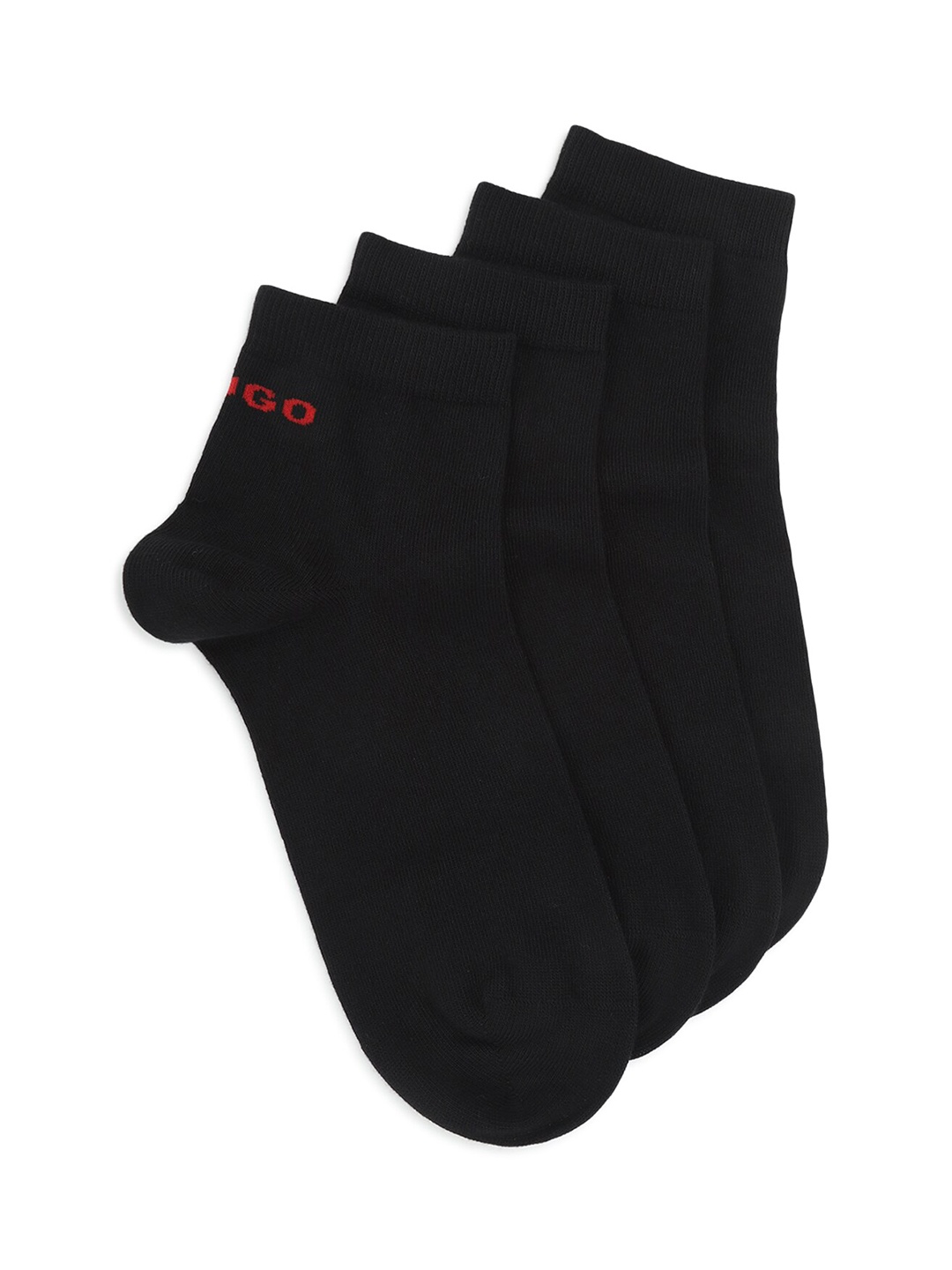 

HUGO Men Pack Of 2 Cotton Above Ankle Socks, Black