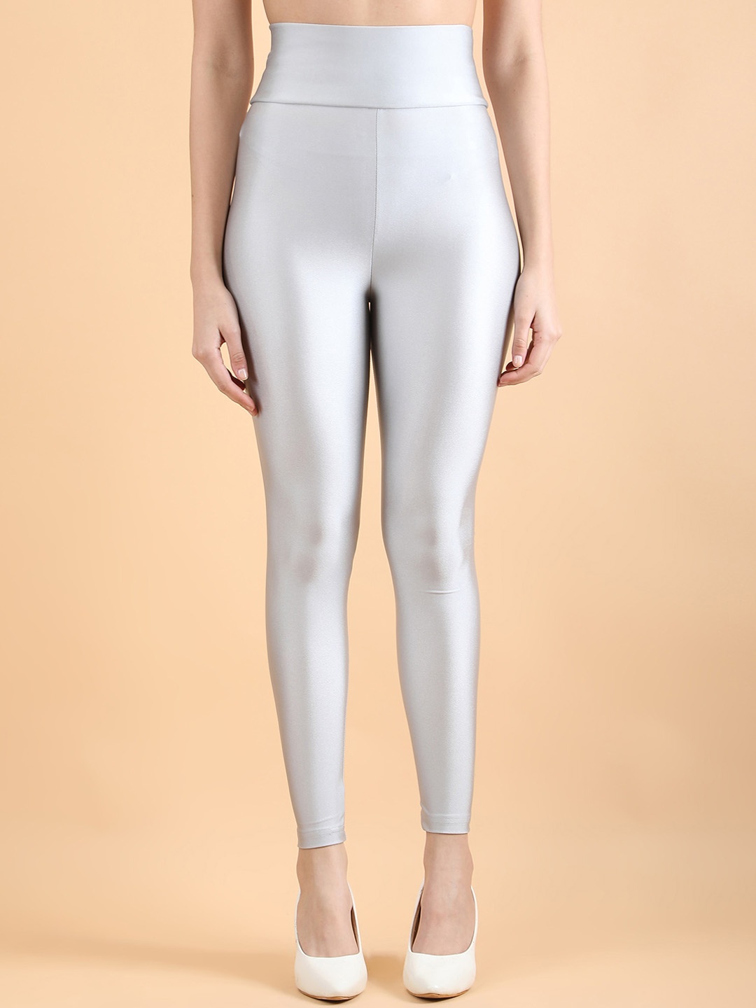 

DUNBERRY LONDON Women Ankle-Length Tights, Silver