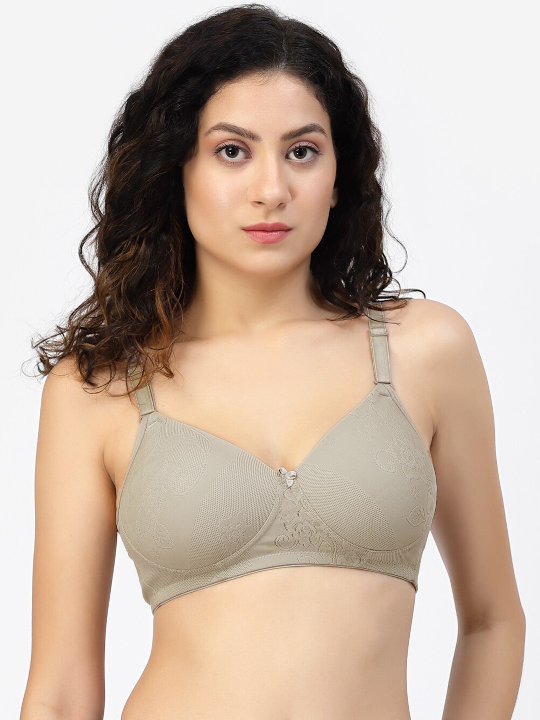 

SHYAM SONS FLAIR Full Coverage All Day Comfort Super Support T-shirt Bra, Grey