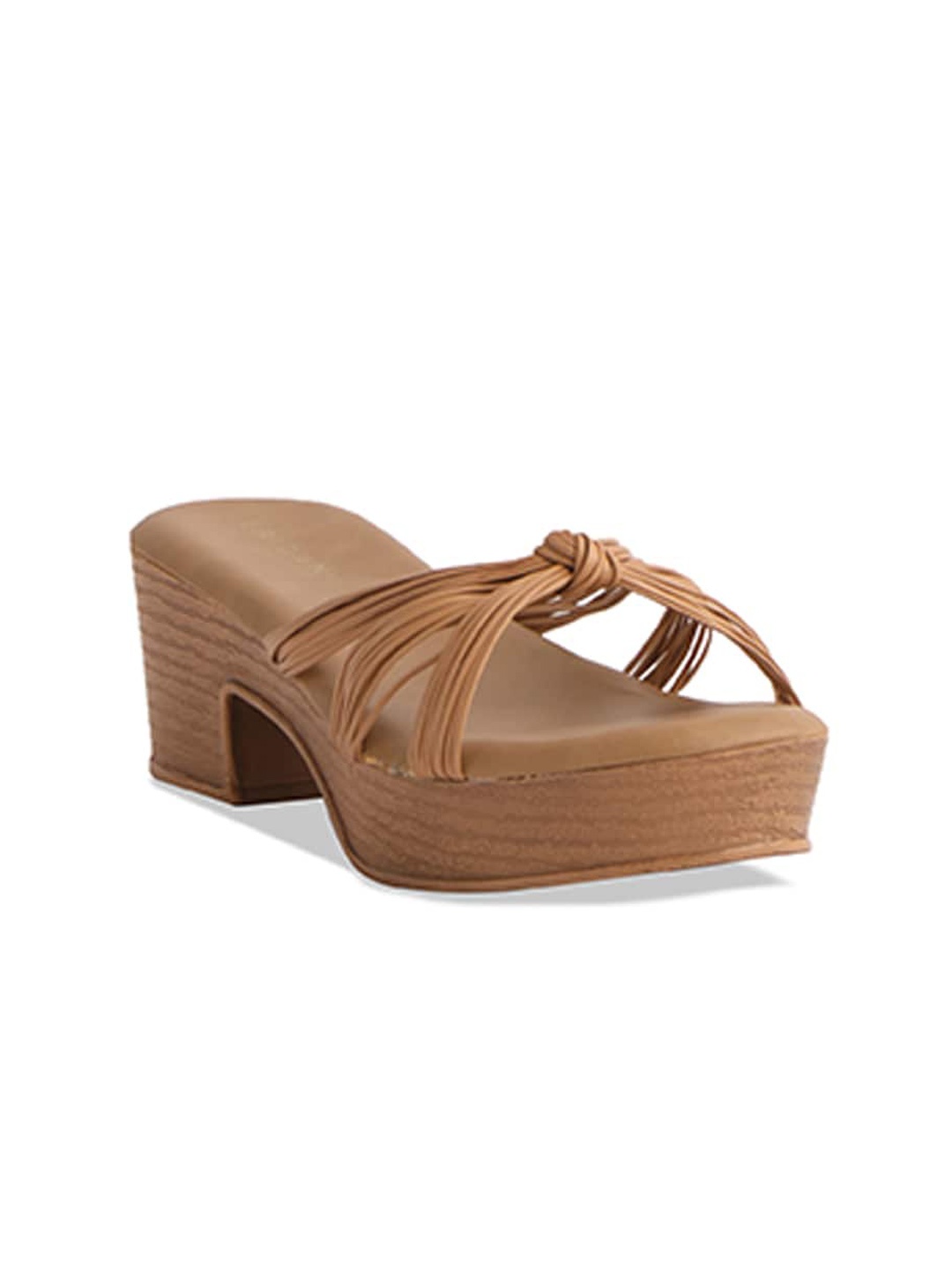 

ERIDANI Women Block Sandals, Beige
