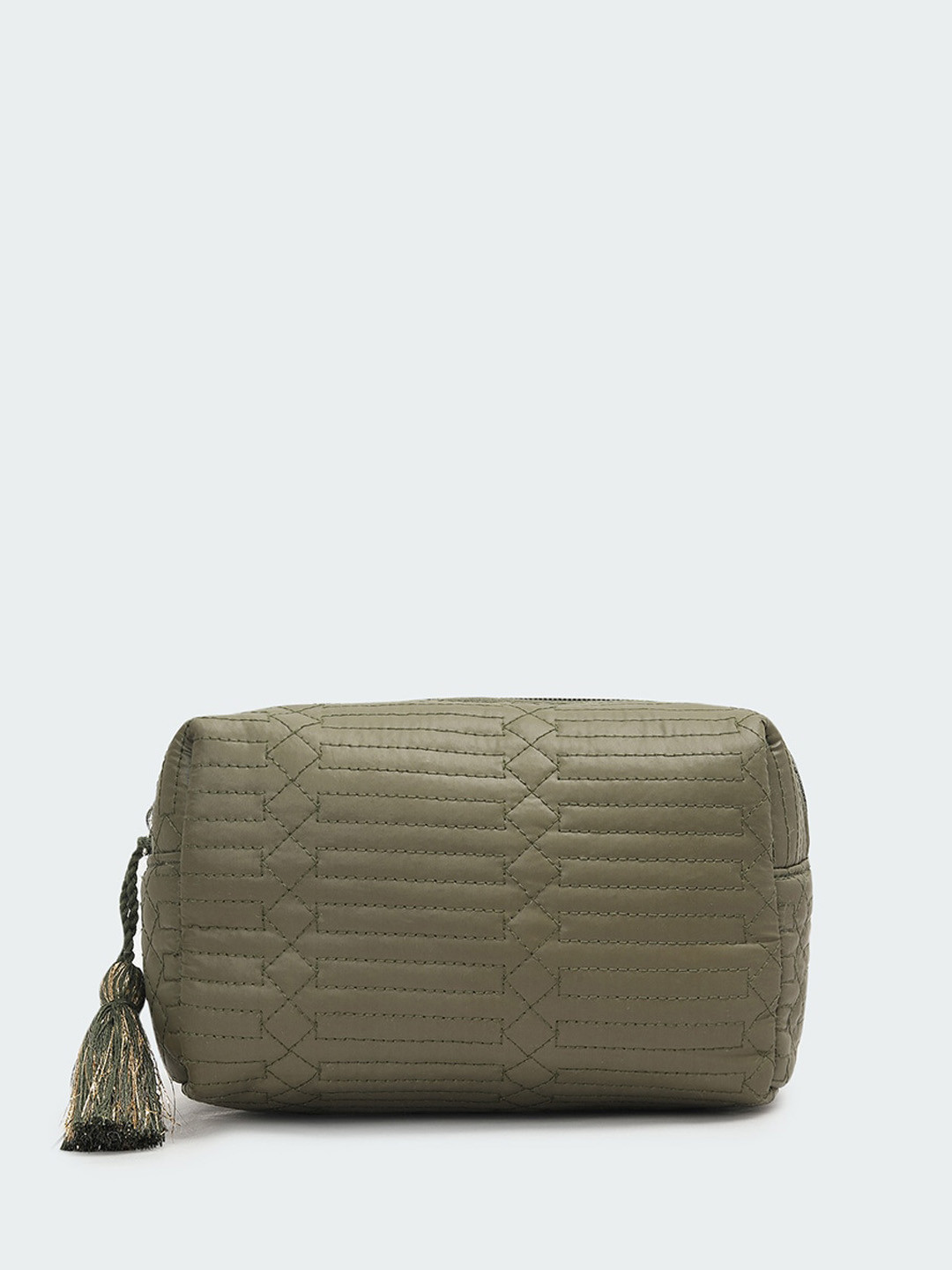 

max Quilted Pouch Travel Accessory, Olive