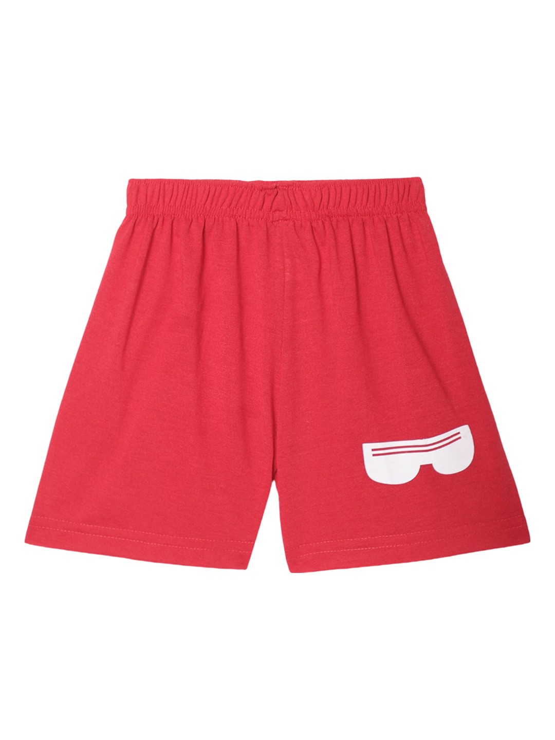 MACK JONNEY Unisex Kids Running Sports Shorts, Red