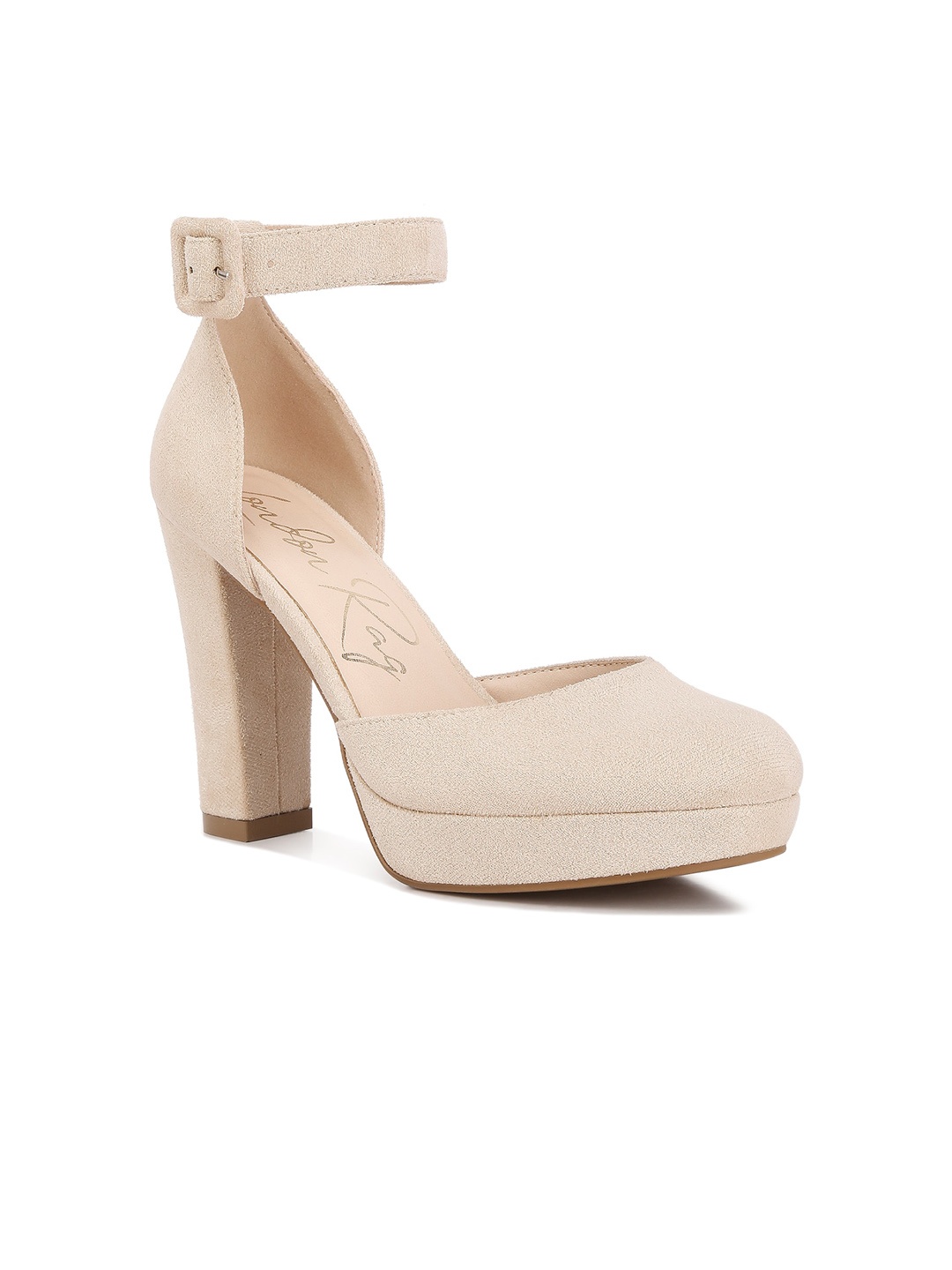 

London Rag Women Block Sandals, Beige