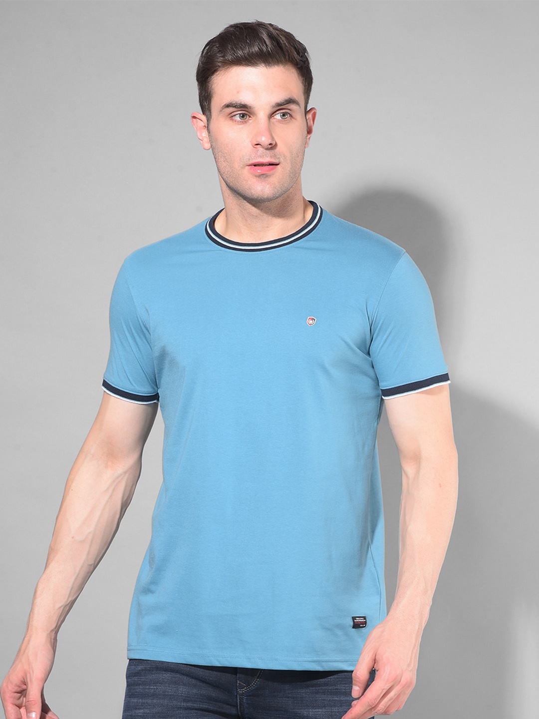 

COBB Men Applique T-shirt, Blue