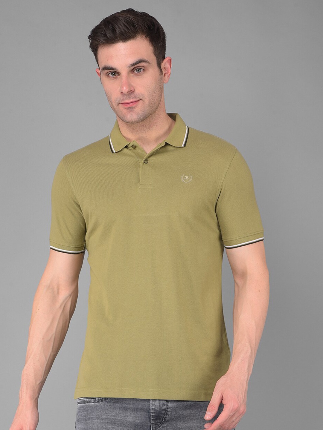 

COBB Men Polo Collar Pockets T-shirt, Green