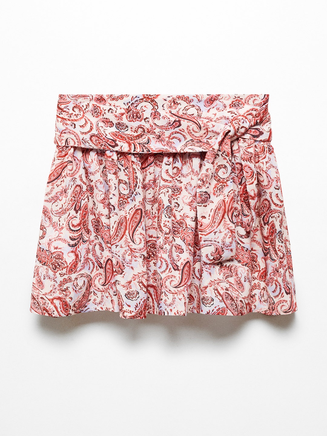 

Mango Kids Girls Paisley Print Flared Skirt, Red