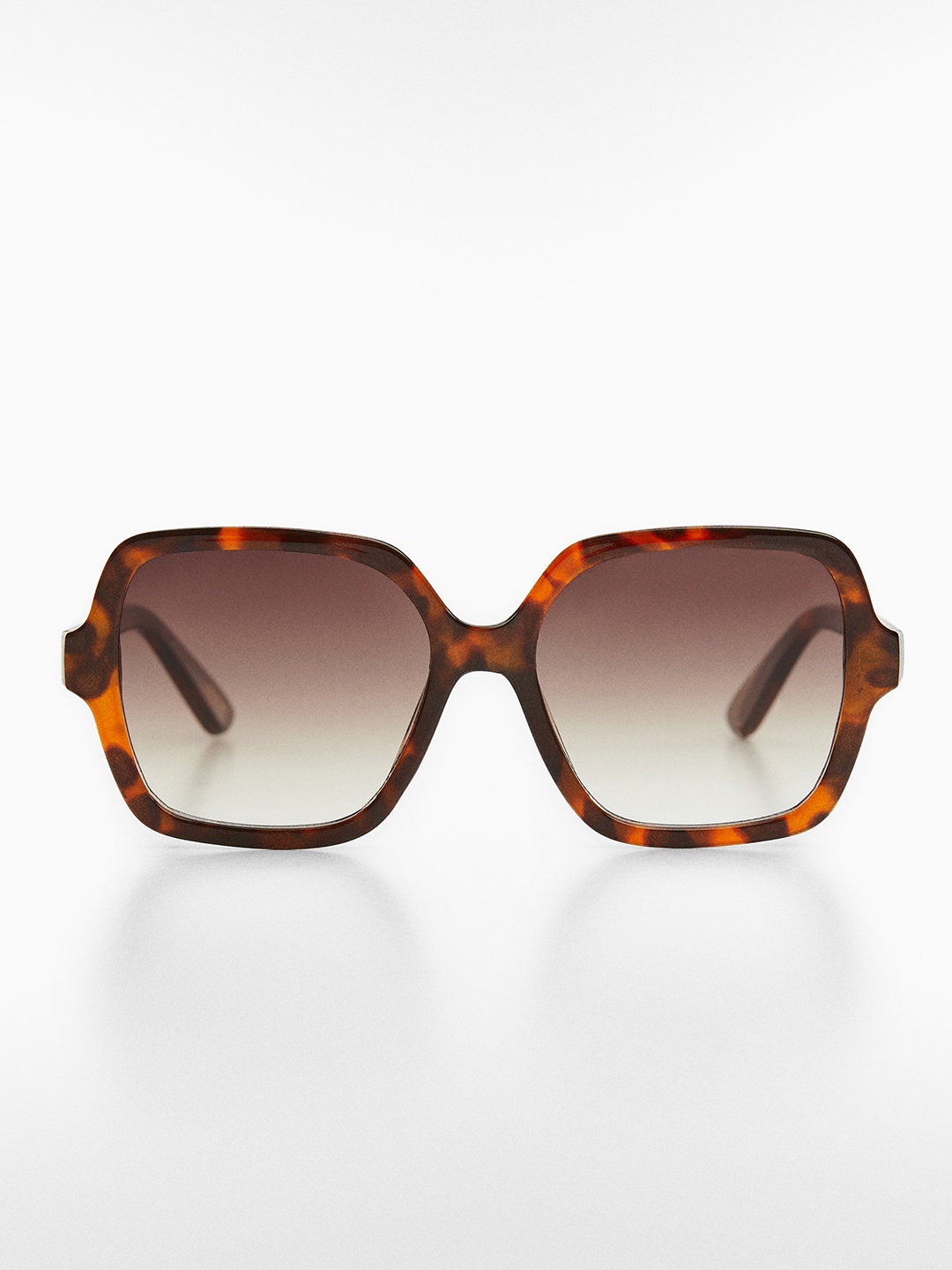 

MANGO Women Oversized Sunglasses with UV Protected Lens 67914455, Brown