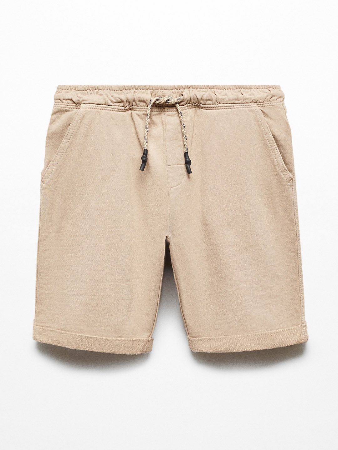 

Mango Kids Boys Pure Cotton Regular Shorts, Beige