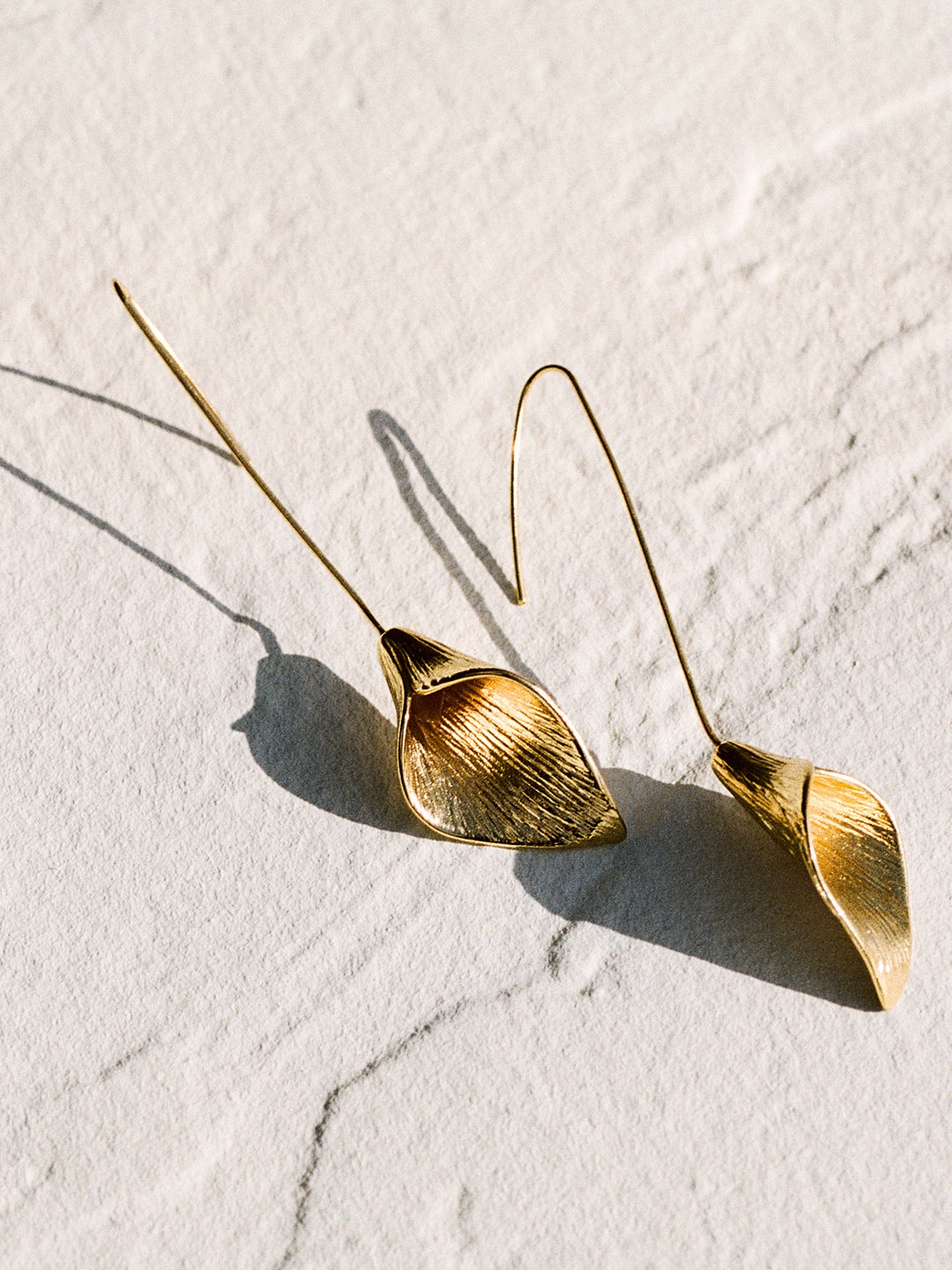 

MANGO Contemporary Drop Earrings, Gold