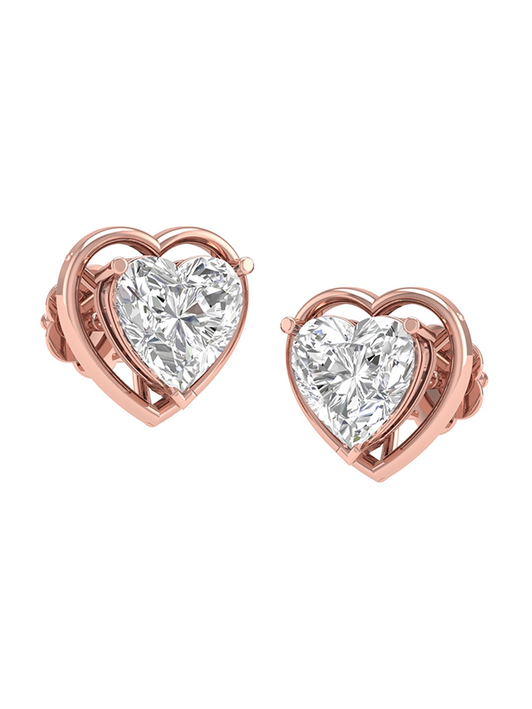 

ORIONZ Contemporary Studs Earrings, Red