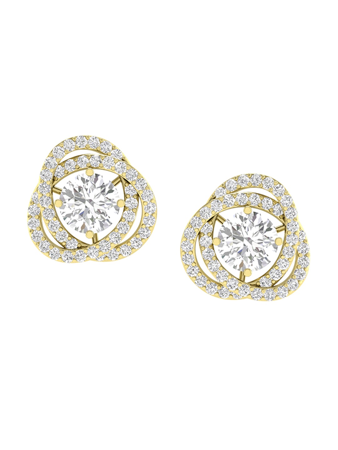 

ORIONZ Contemporary Studs Earrings, Yellow