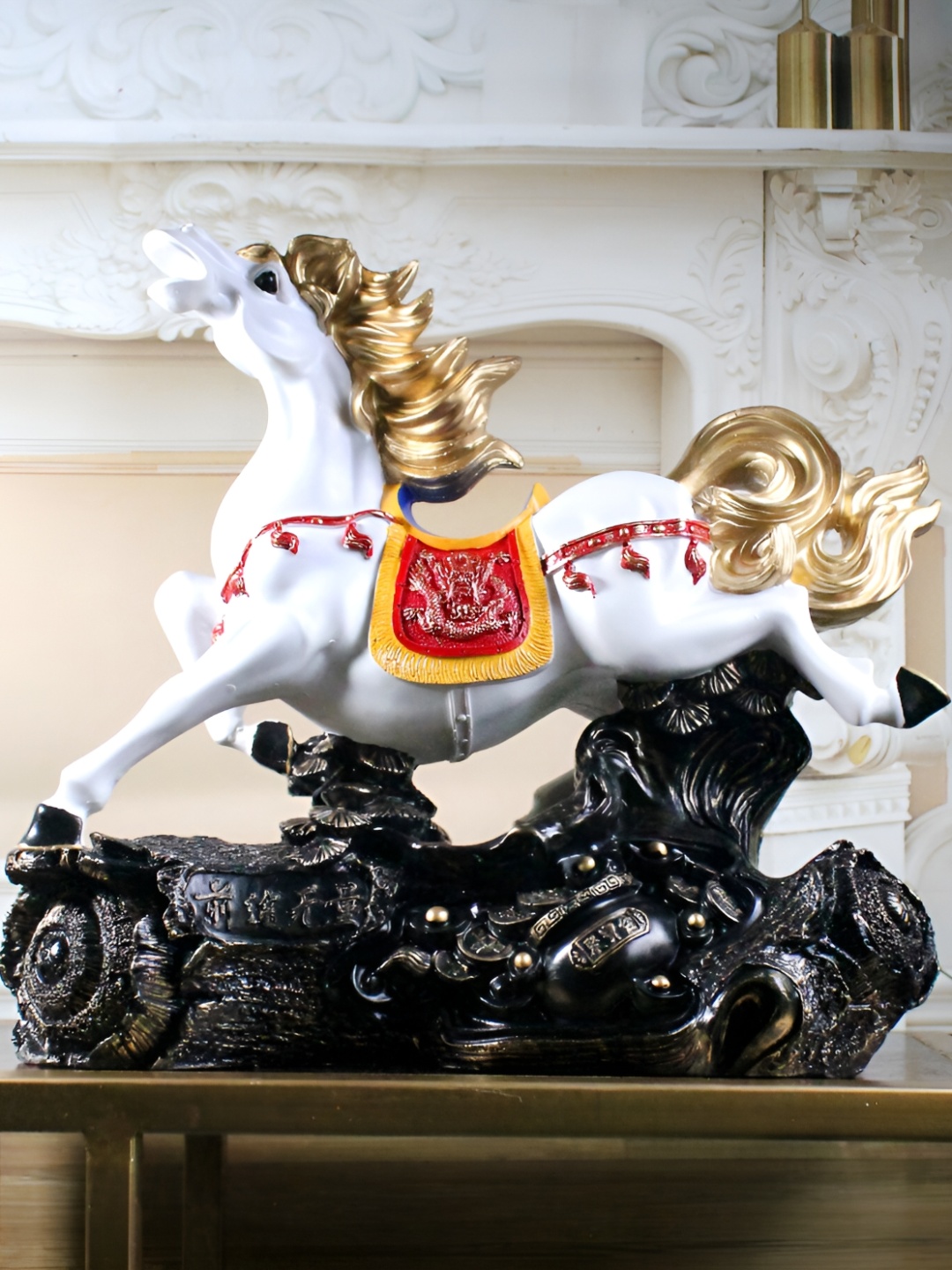 

THE WHITE INK DECOR White Fengshui Figurine Showpiece