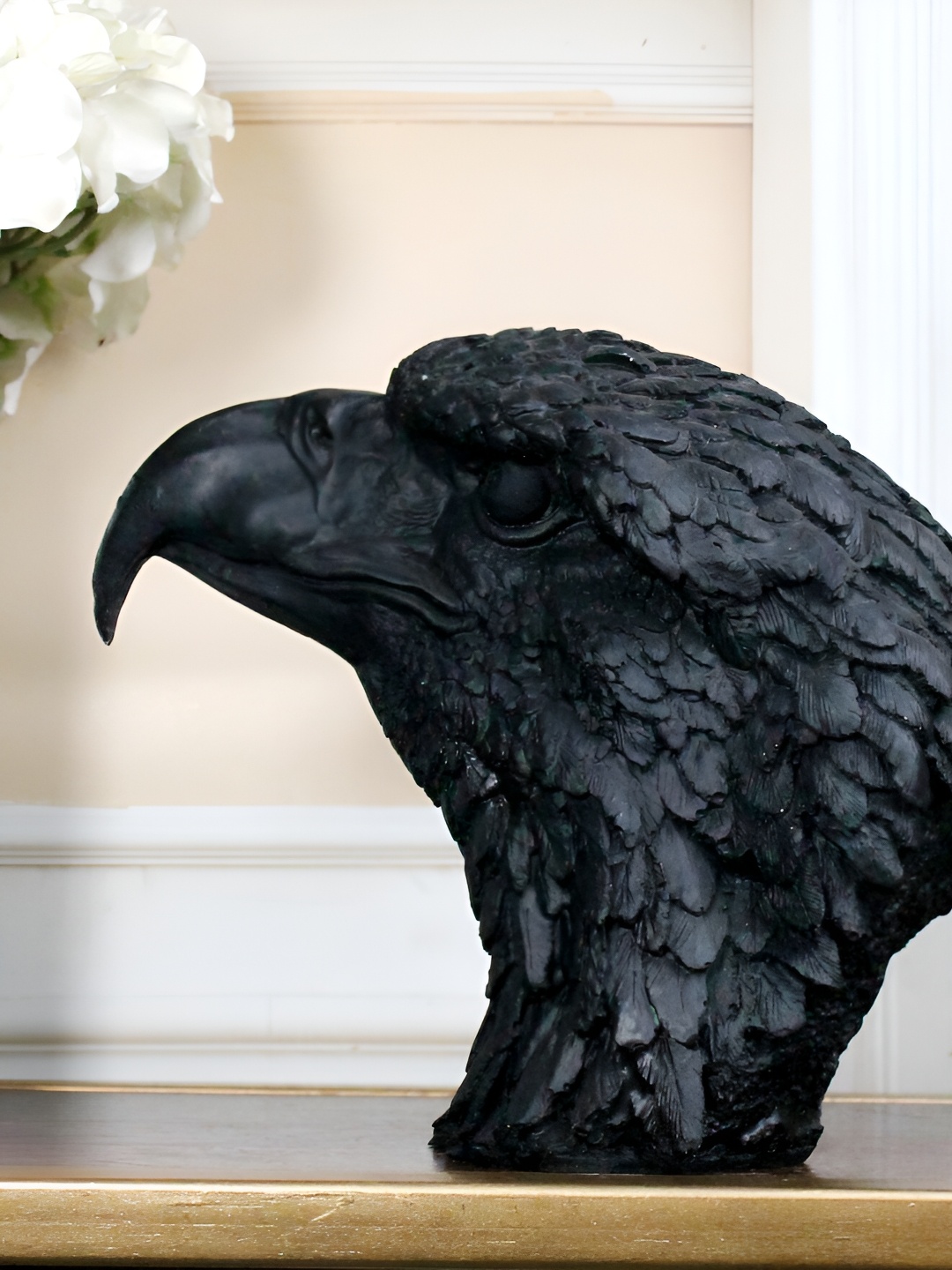 

THE WHITE INK DECOR Black Figurine Showpiece