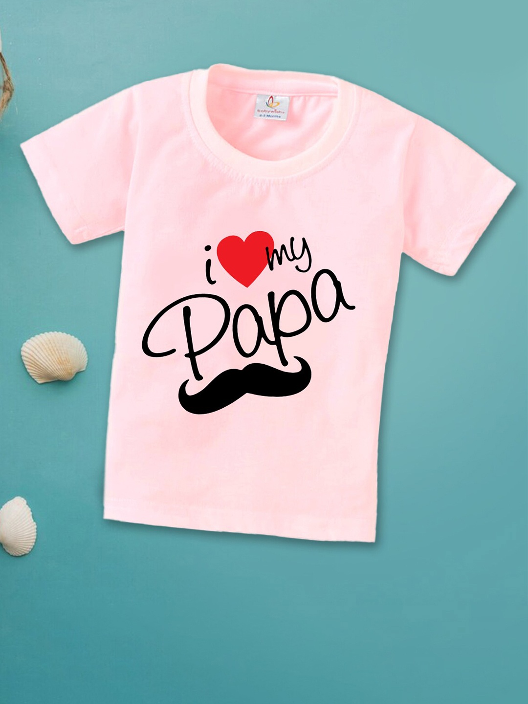 

Babywish Kids Printed Applique T-shirt, Pink