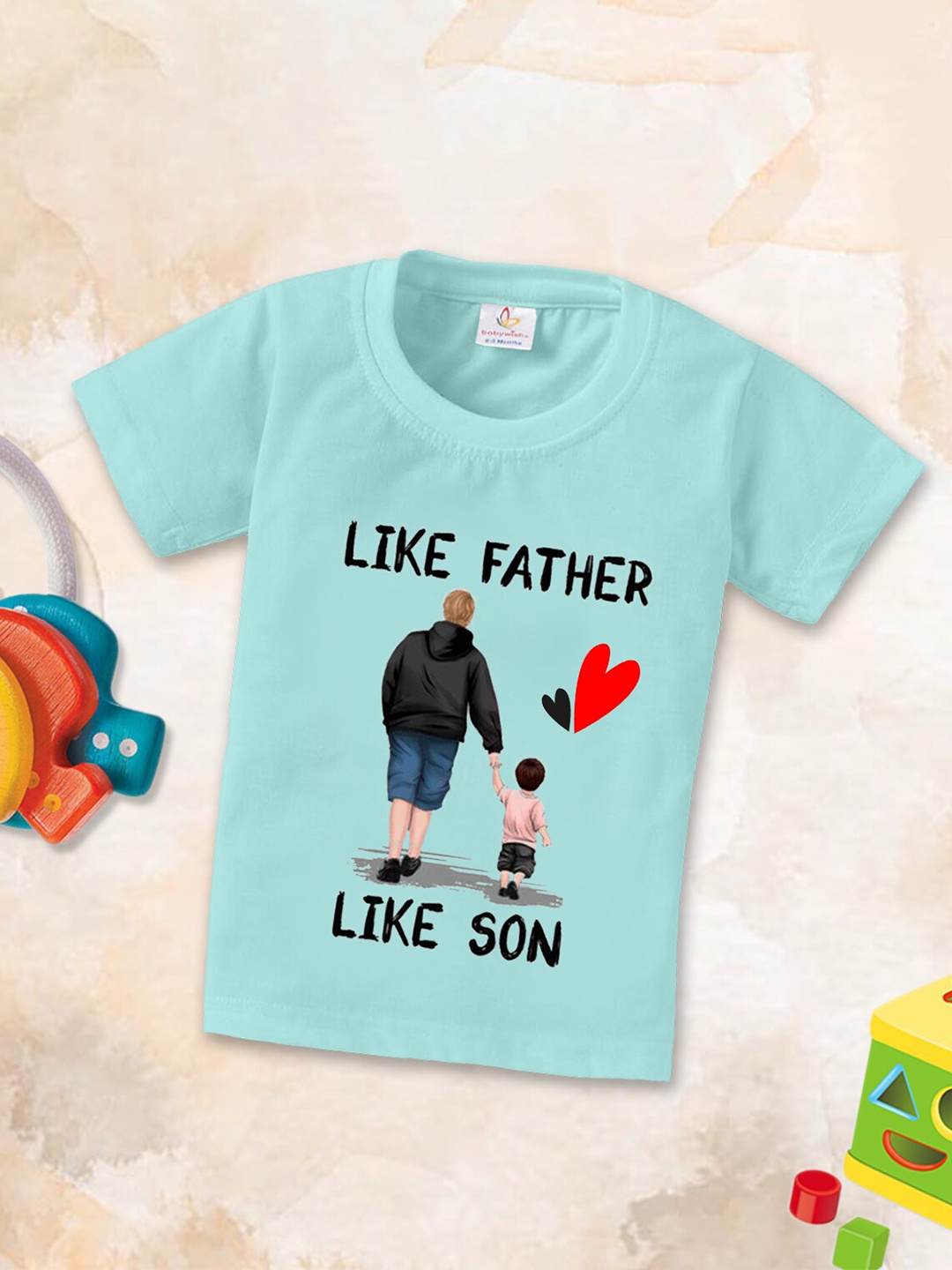 

Babywish Kids Printed Applique T-shirt, Sea green