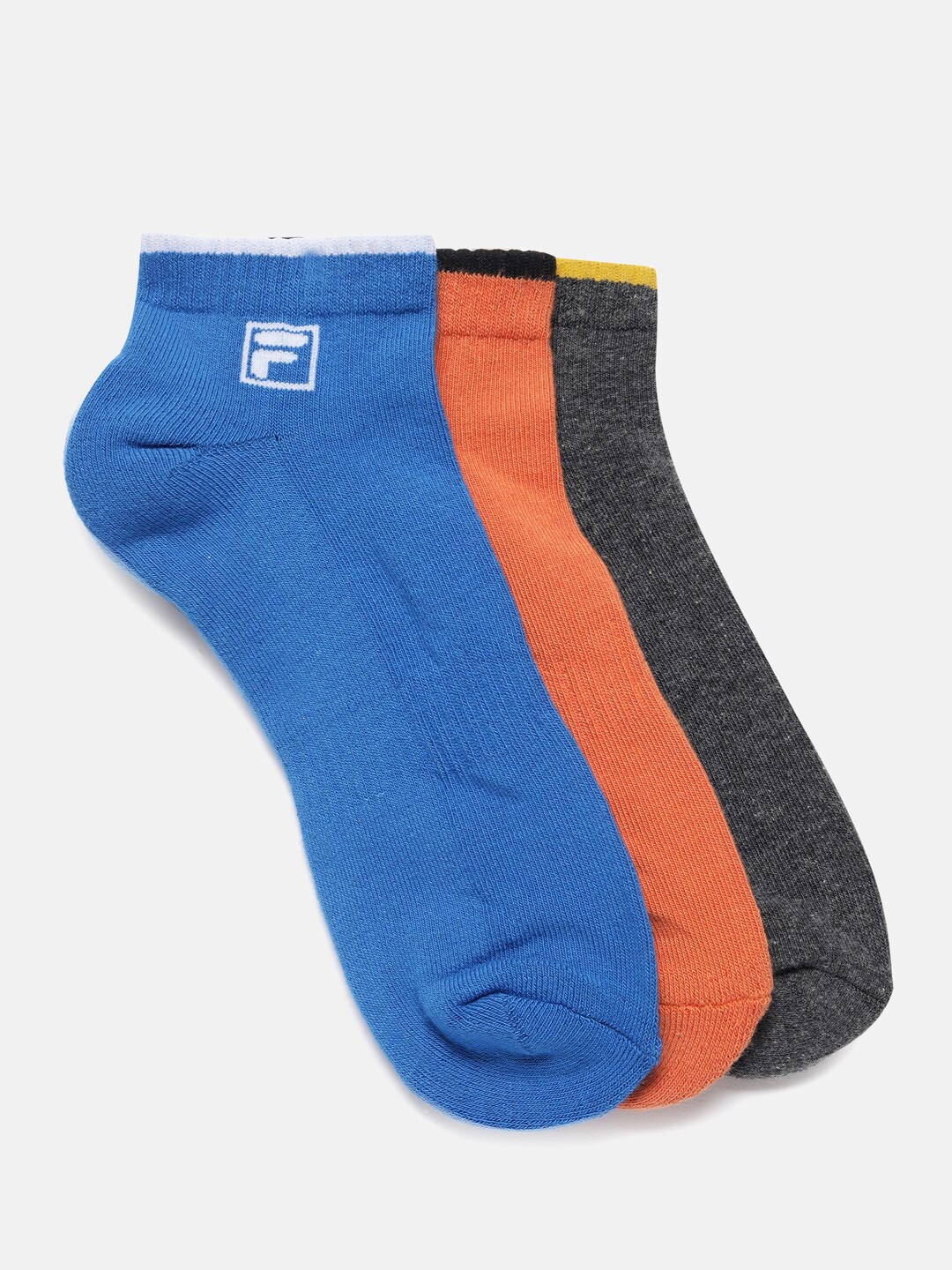 

FILA Cally 2 Men Pack Of 3 Ankle Length Socks, Blue