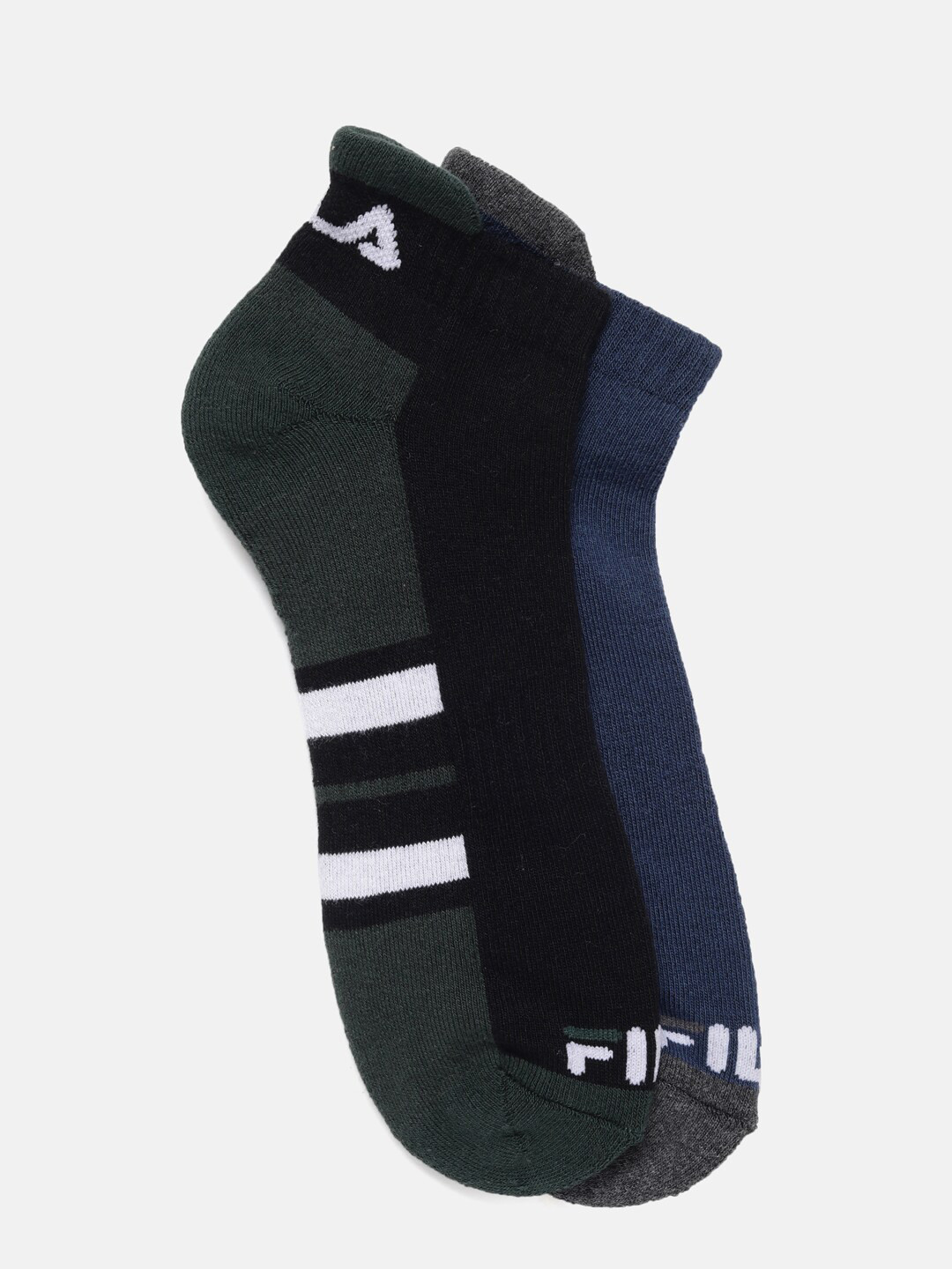 

FILA Oliver 2 Men Pack Of 2 Patterned Ankle Length Socks, Black